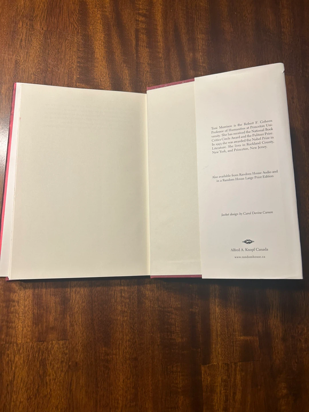 Hardcover Novel — Love by Toni Morrison - photo 3