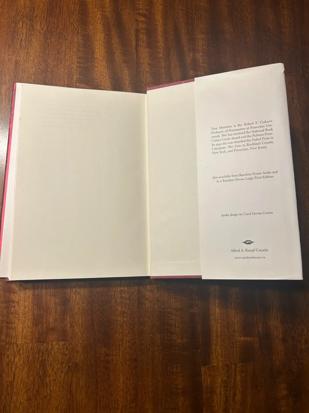 Hardcover Novel — Love by Toni Morrison image indicator(3)