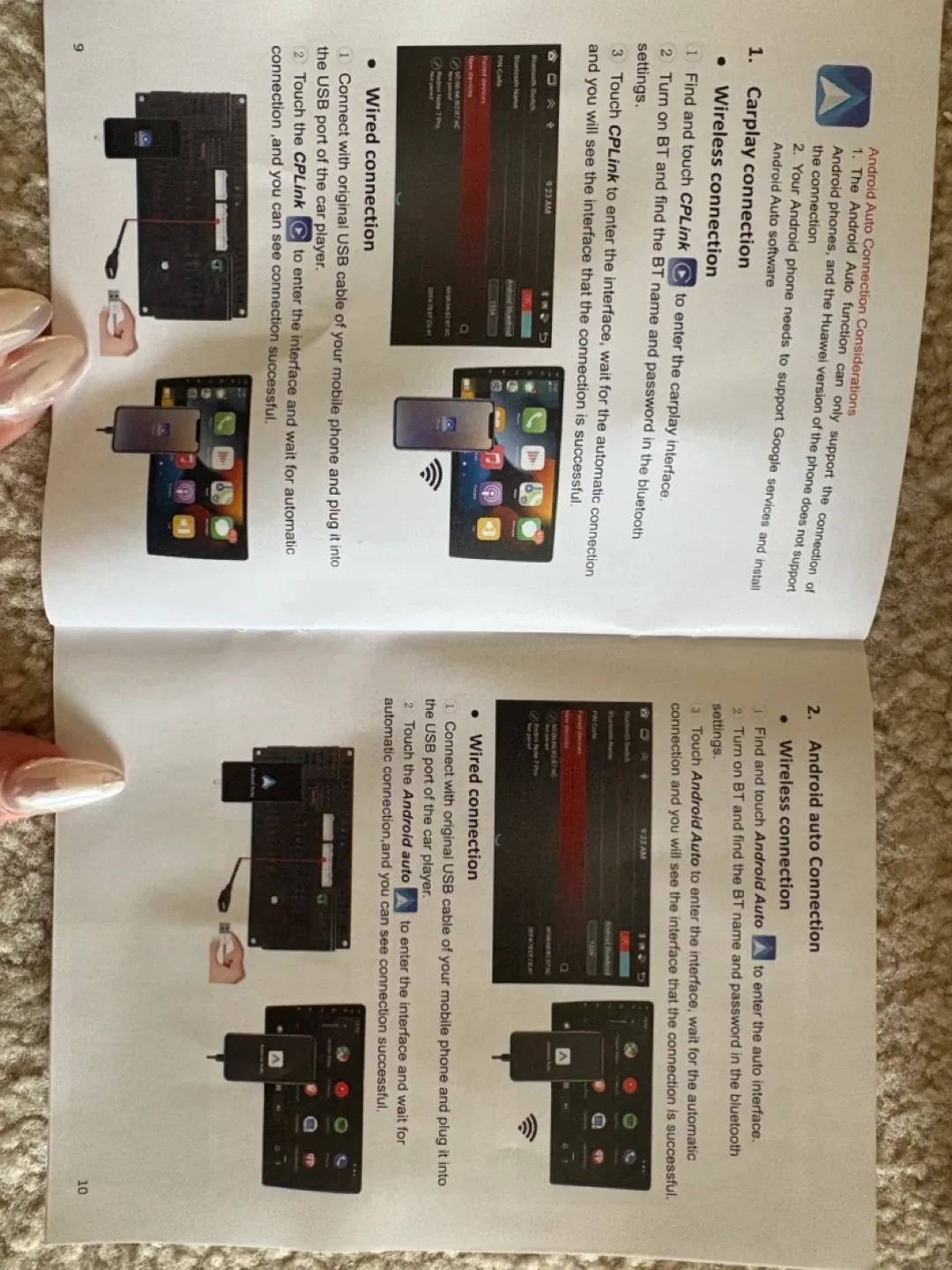 Car Stereo Android Auto Wireless Connection image indicator(3)