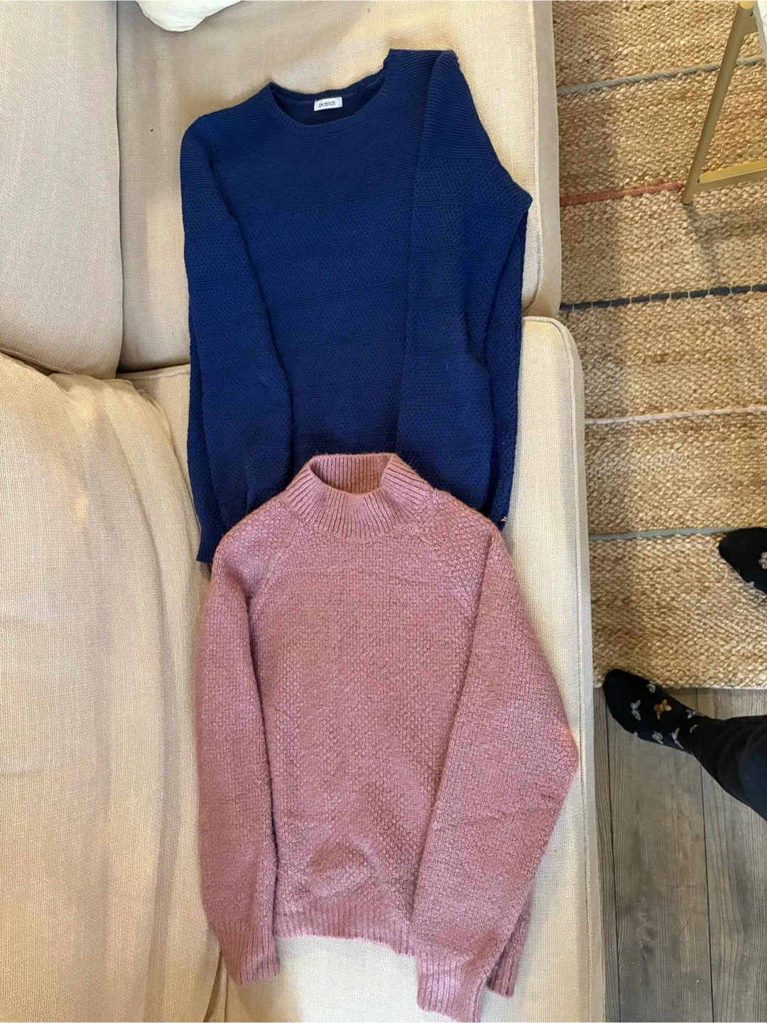 Wool Blue & Pink Sweaters - Jacqueline de Yong image indicator(2)