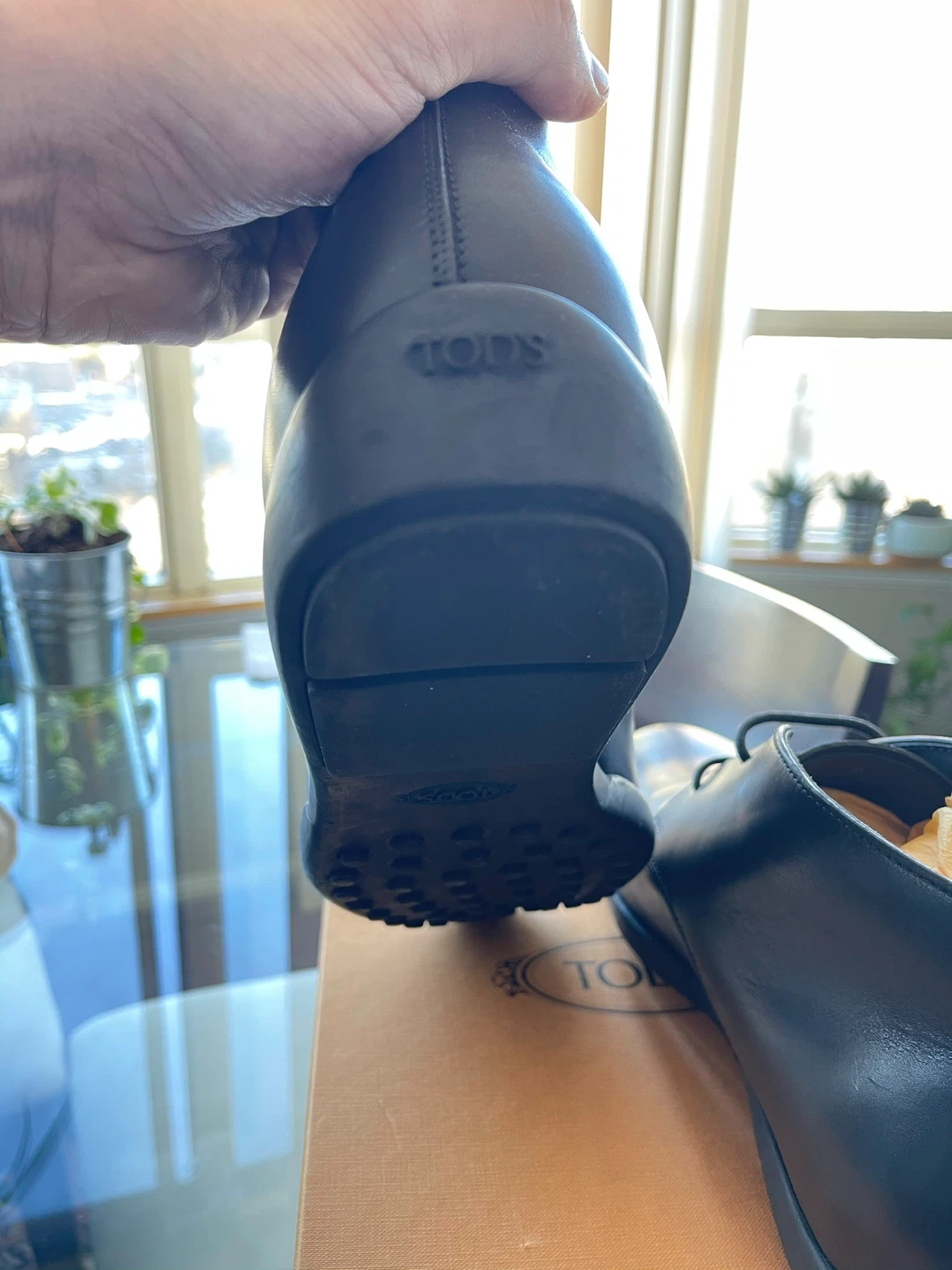 TOD’S Gomma Desert Boots in Black Leather Men’s [Brand New] - photo 5