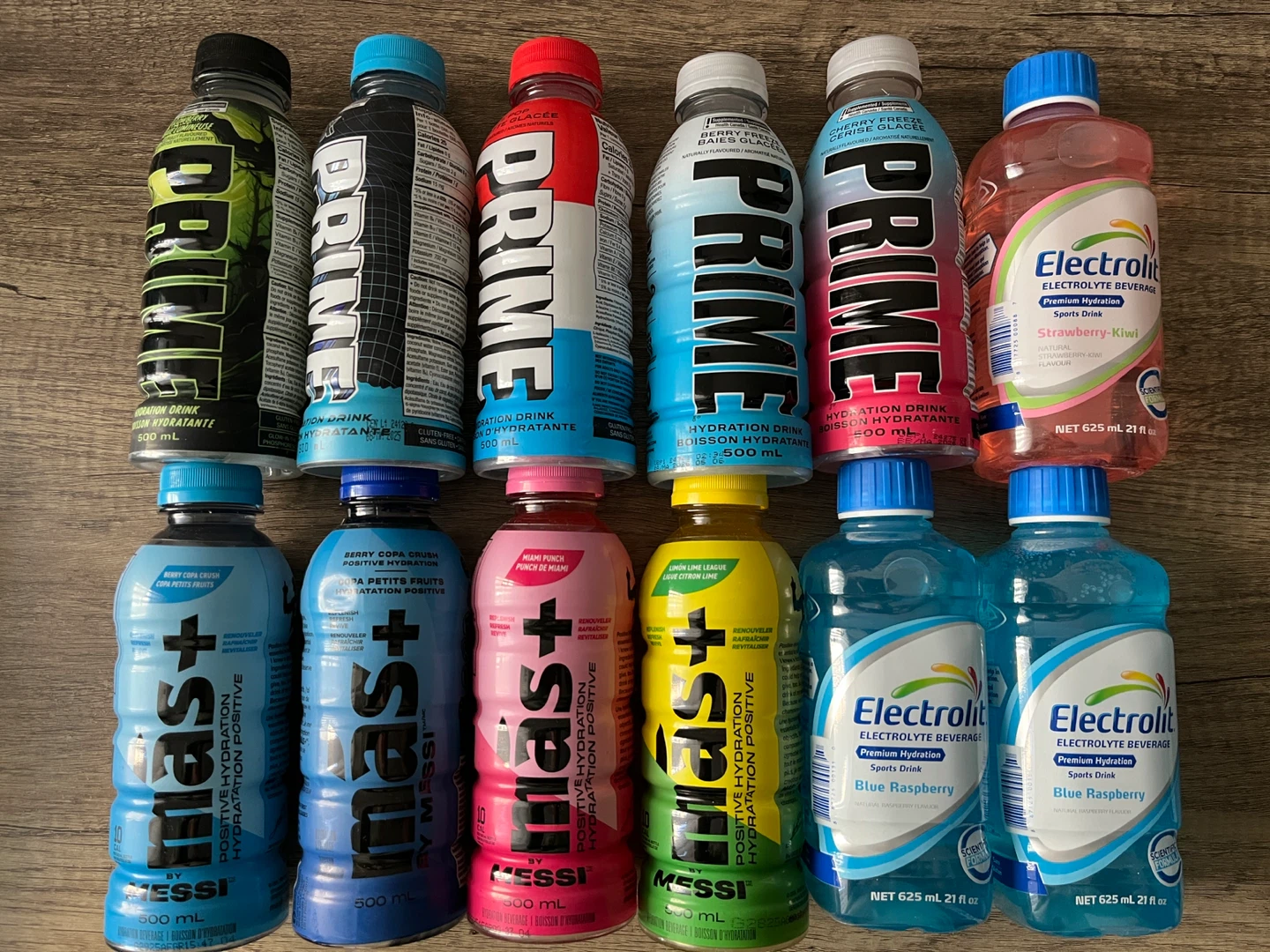 Hydration Drinks (Prime, MAs, Electrolit)