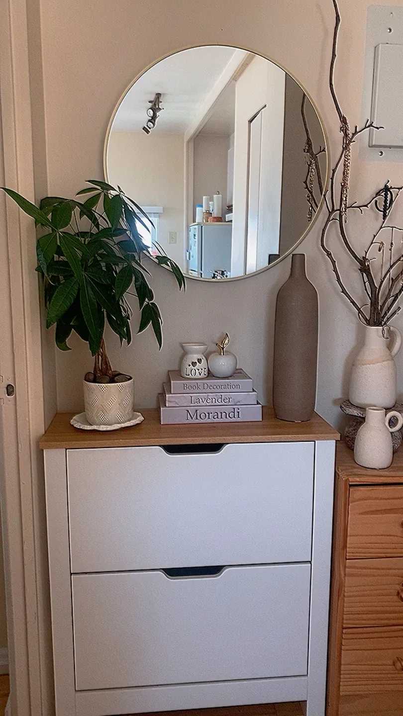 Round Gold Mirror image indicator(2)