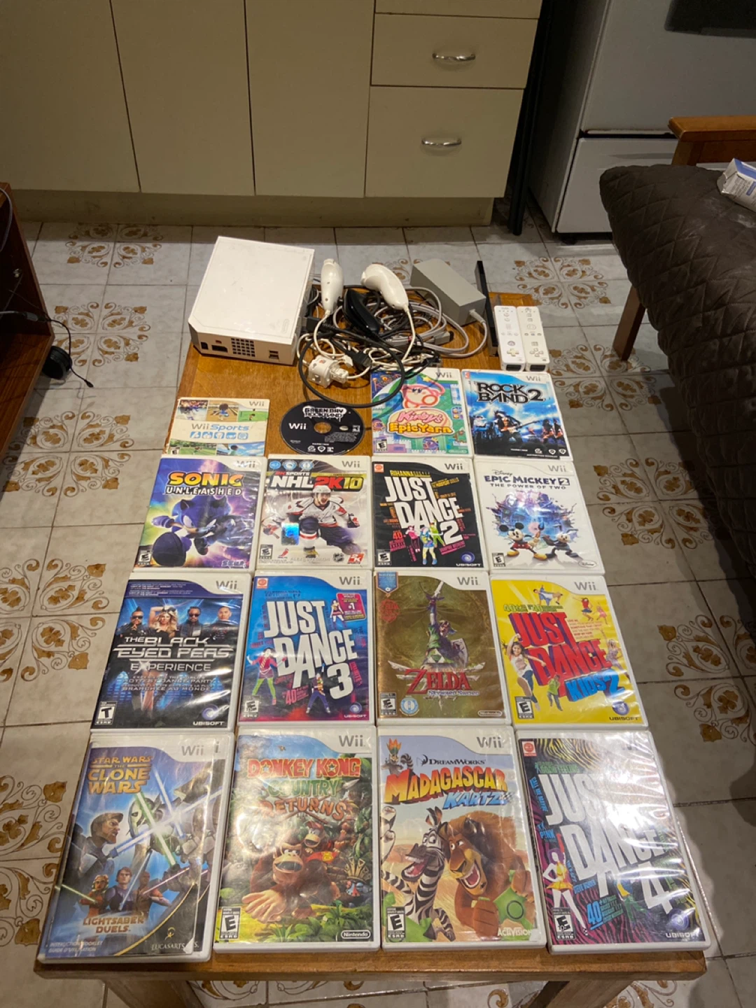 Nintendo Wii Console with Games and Accessories
