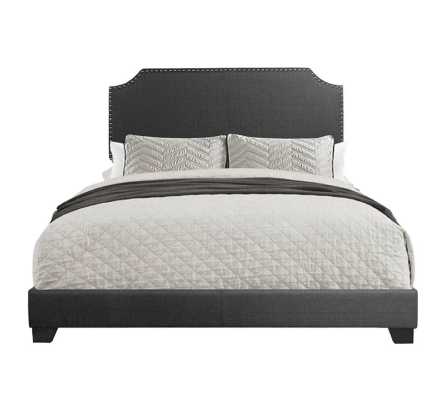 New King Size Grey Upholstered Bed image indicator(4)