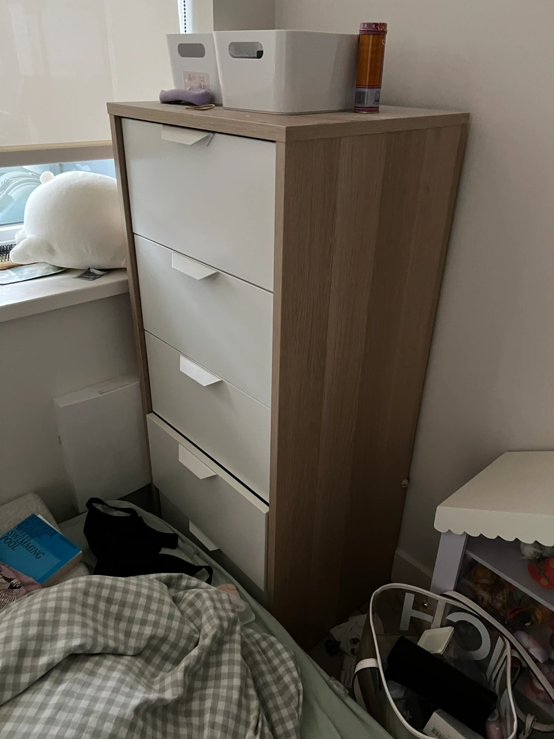 4-Drawer Dresser - White & Wood