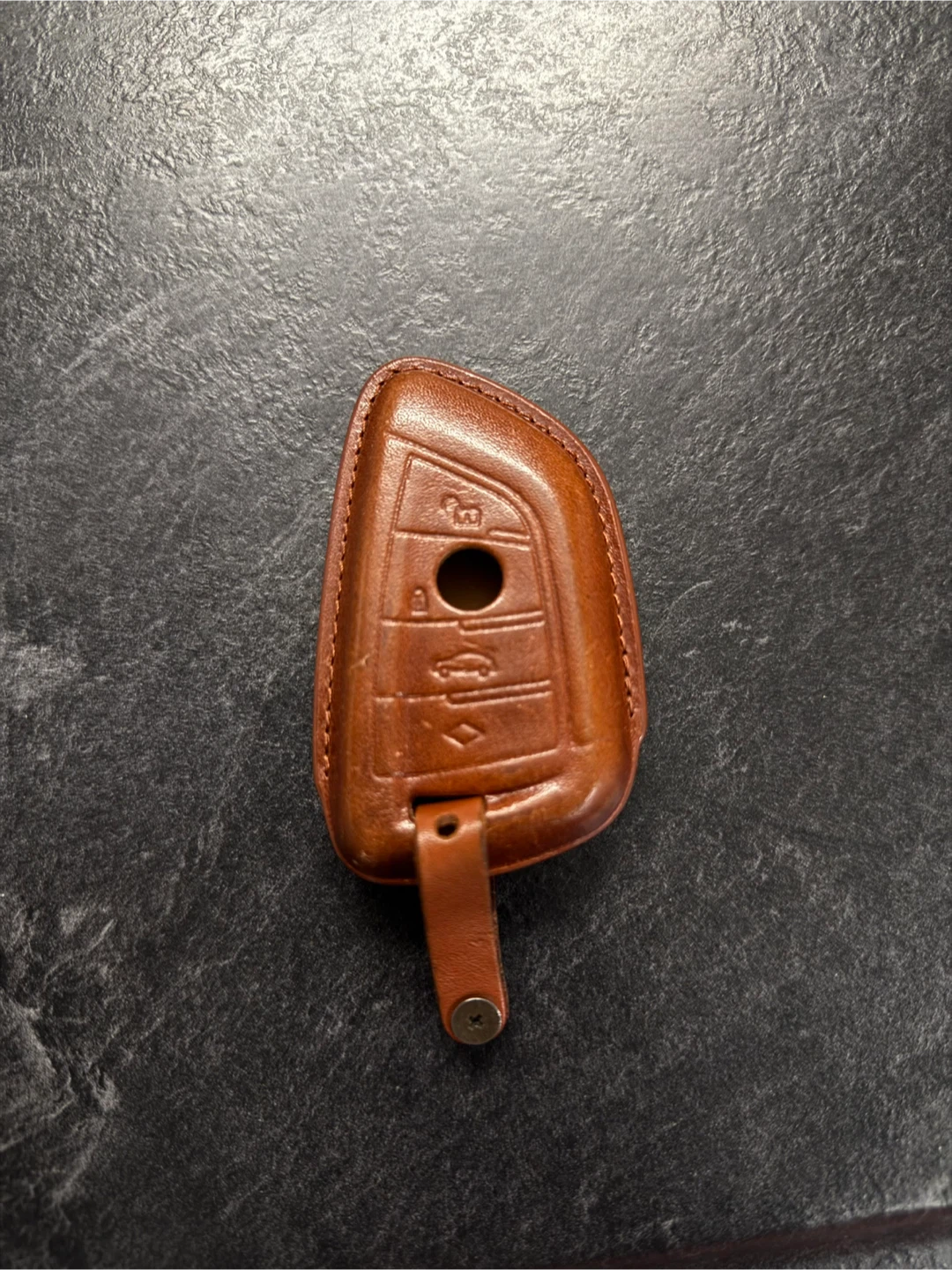 BMW Key Fob Cover - Brown Leather