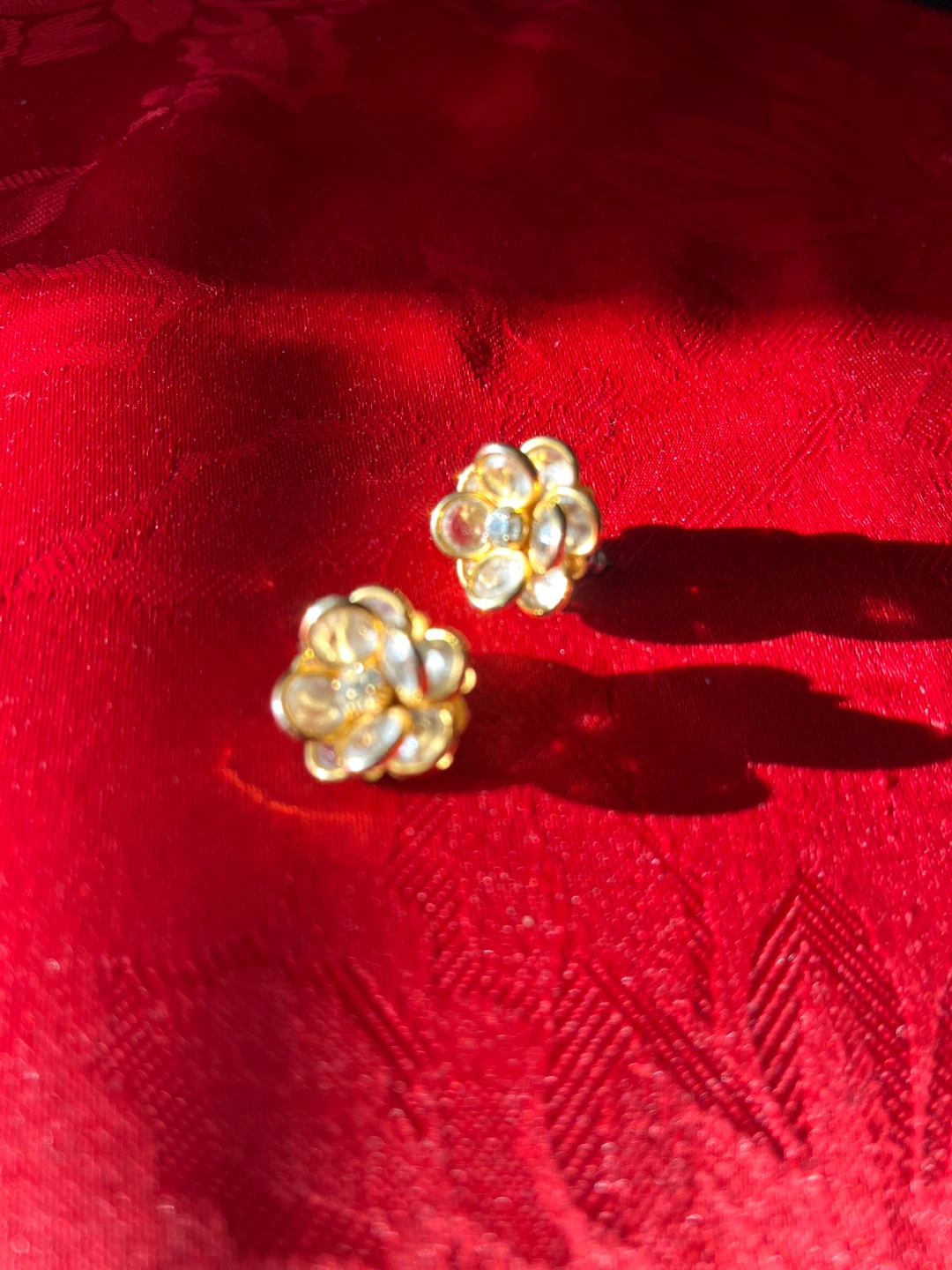 Vintage Flower Stud Earrings