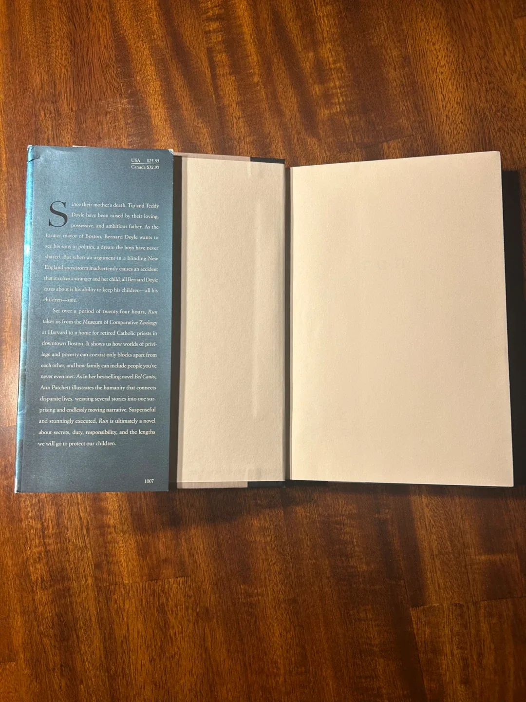 Hardcover Novel — Run by Ann Patchett image indicator(2)