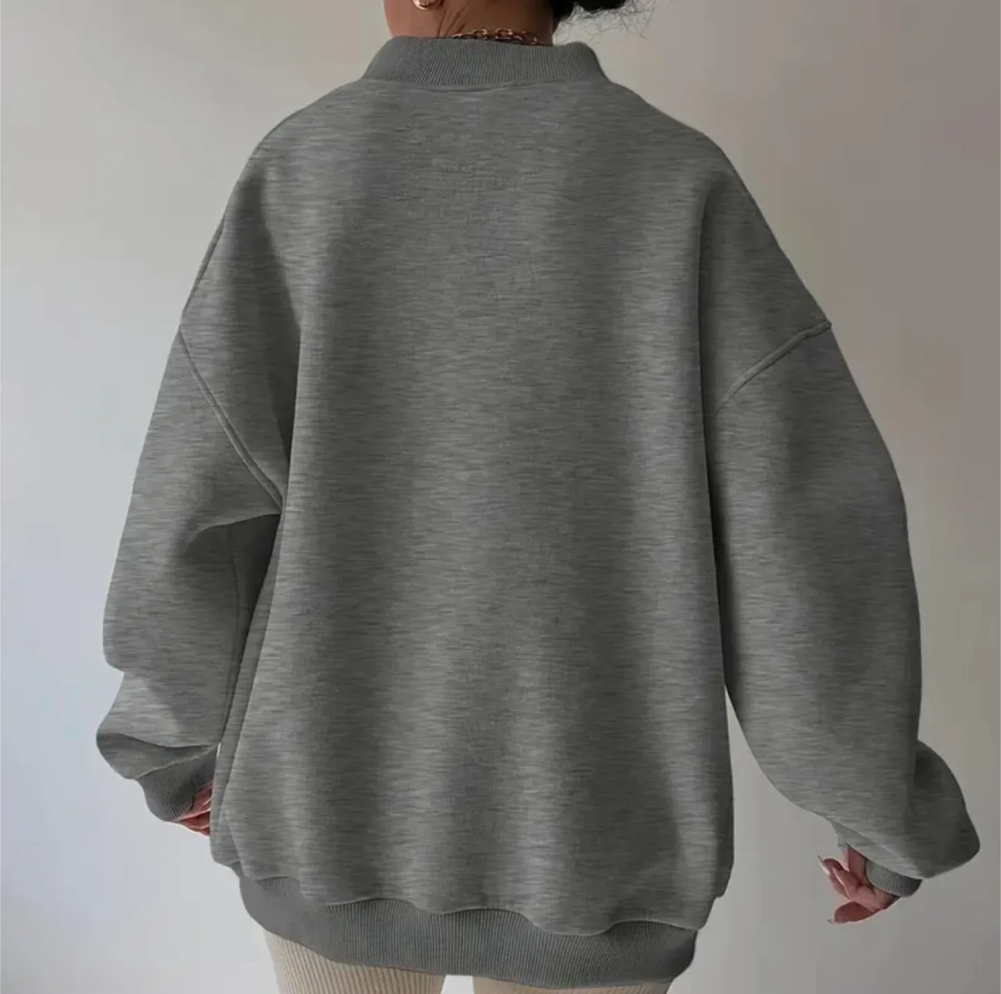 Gray Oversized Sweatshirt image indicator(2)