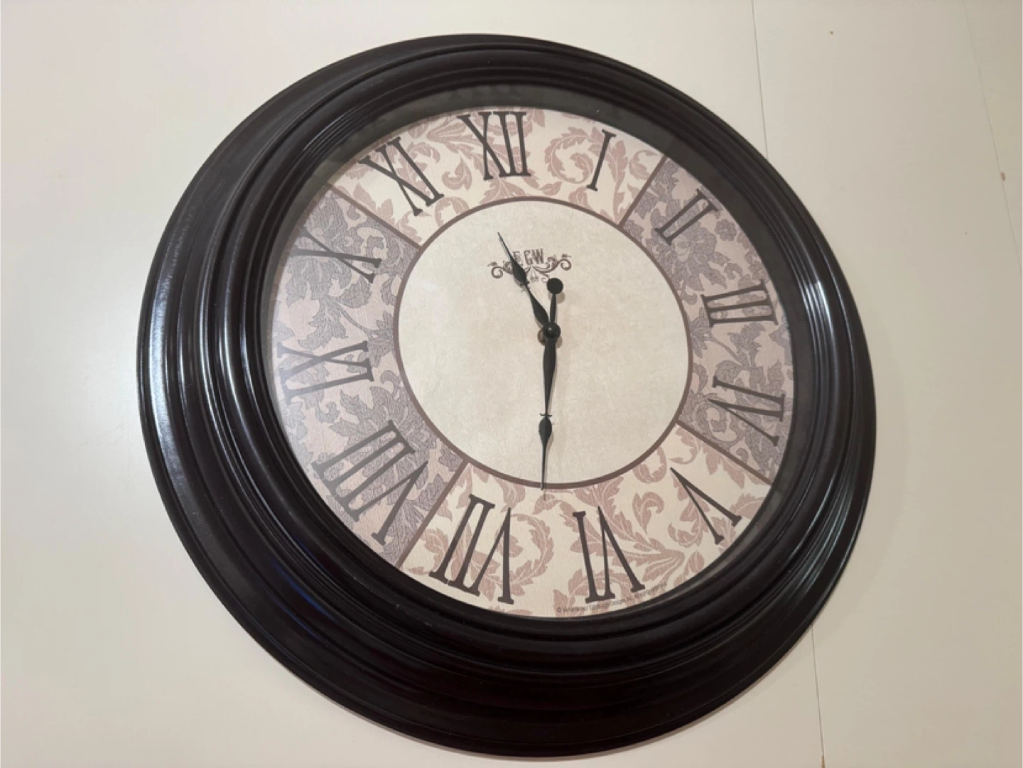F&W Wall Clock, Roman Numerals