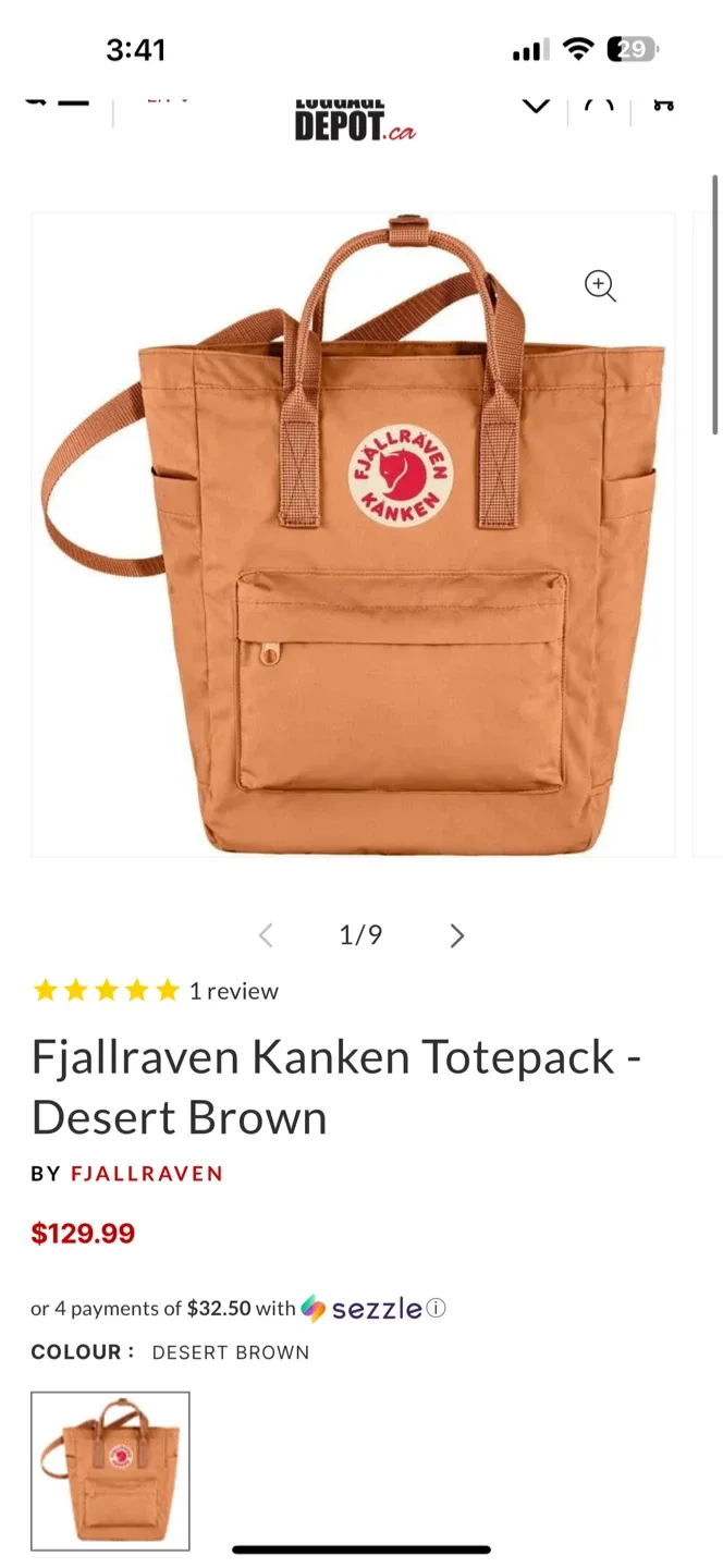 Fjallraven Kanken Totepack - Terracotta Brown image indicator(7)