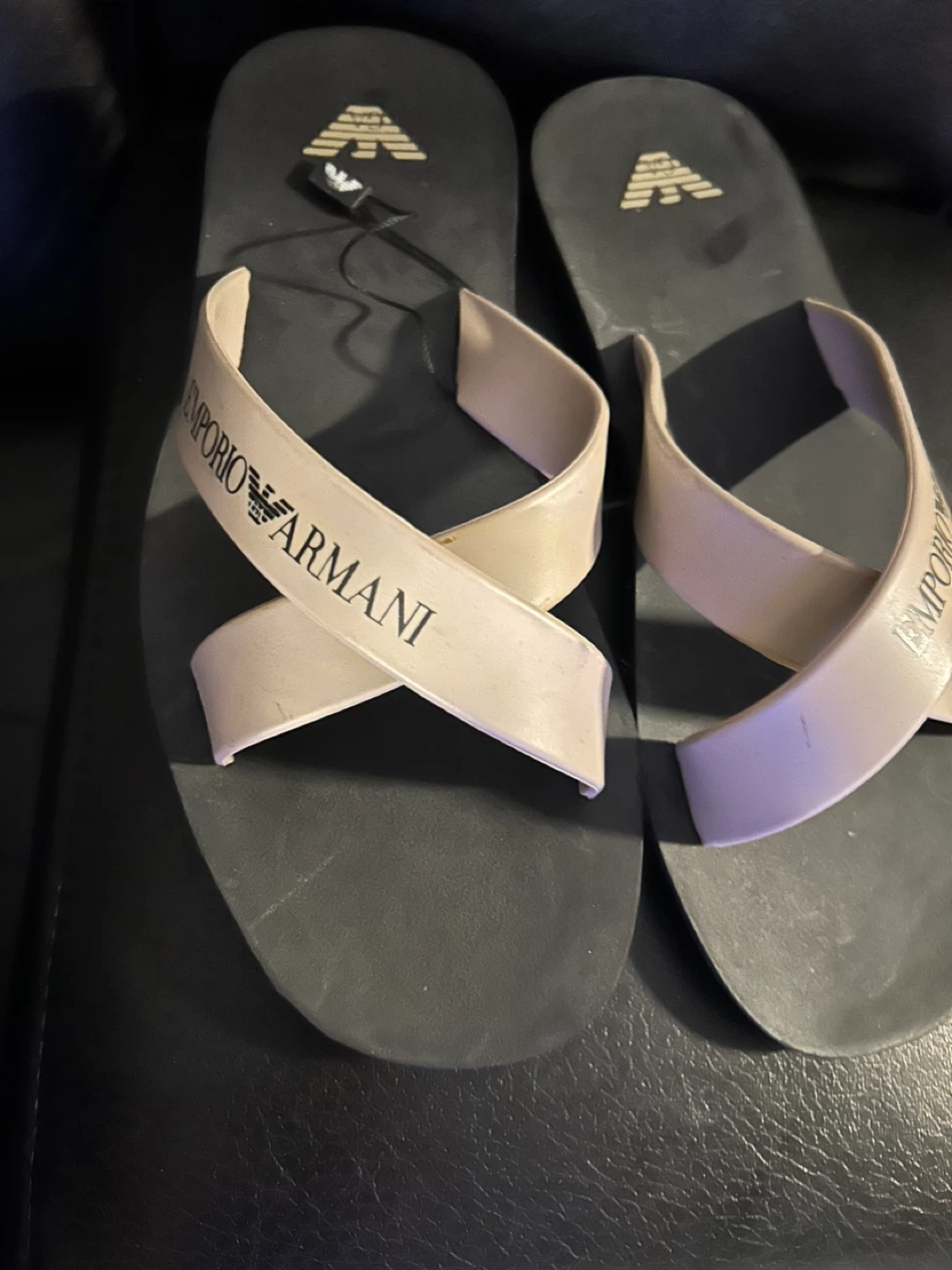 Emporio Armani Black Flip Flops - photo 3