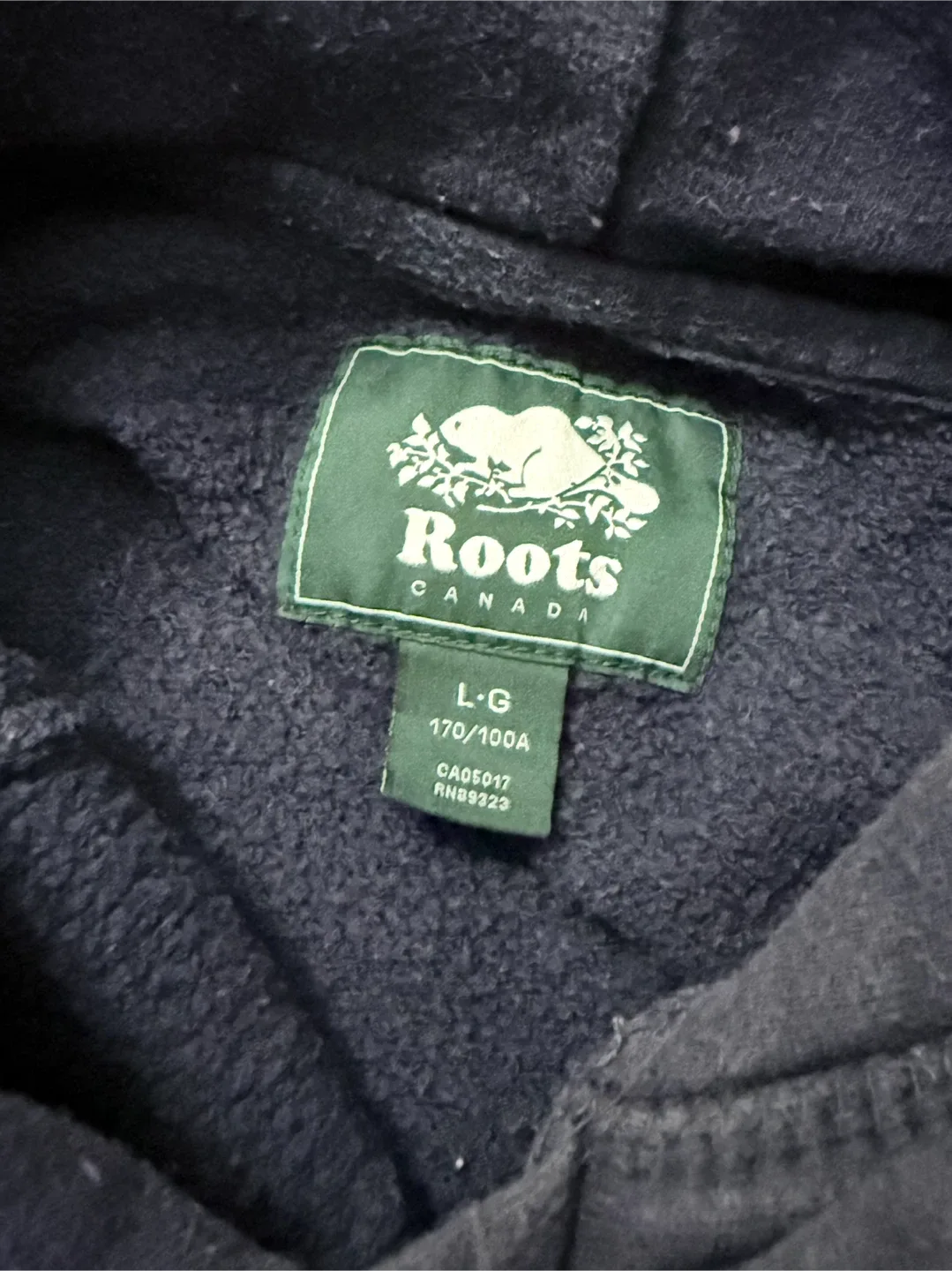 Roots Canada Navy Blue Hoodie - Size Large image indicator(5)