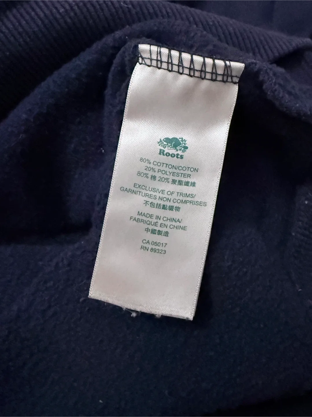 Roots Canada Navy Blue Hoodie - Size Large image indicator(6)