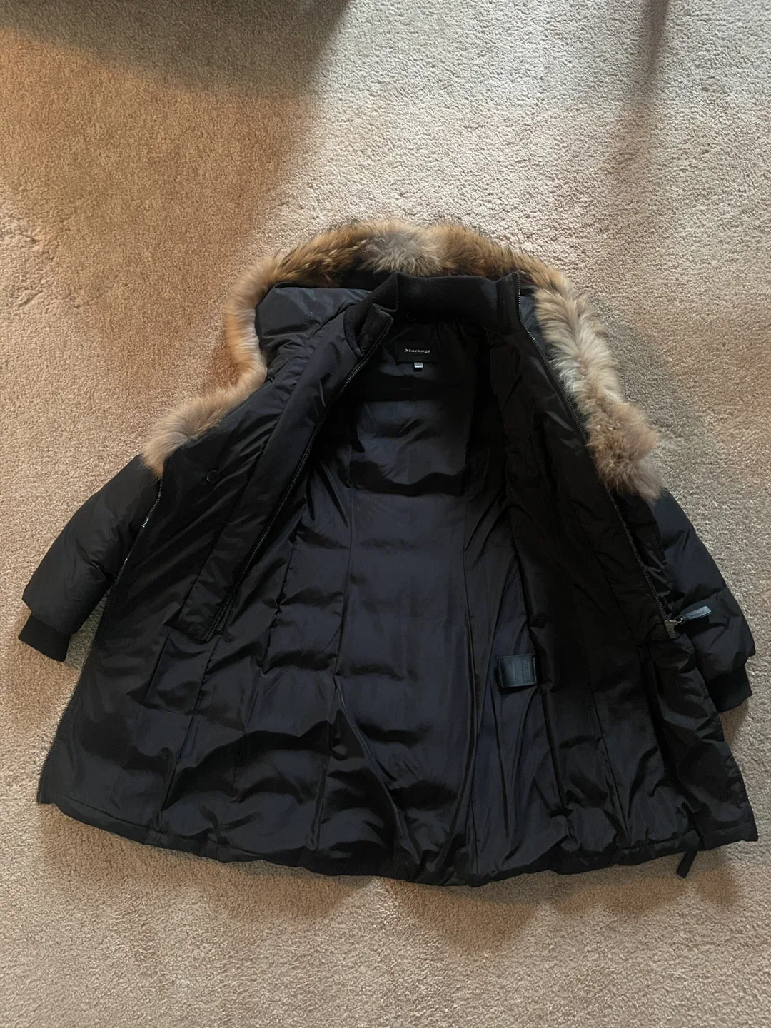 Mackage Kay F- Down Winter Coat with Fur Hood - Black image indicator(2)