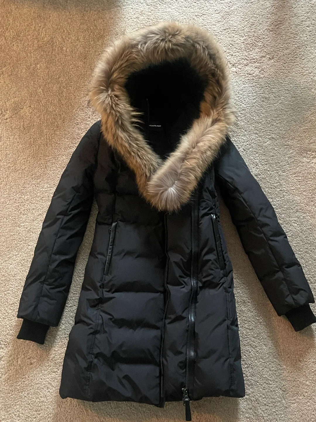 Mackage Kay F- Down Winter Coat with Fur Hood - Black thumbnail