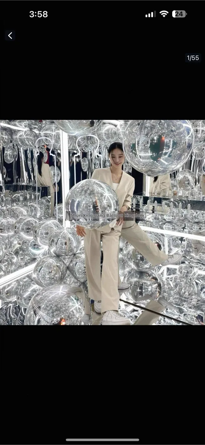 Silver Party Decoration & Foil Balloons image indicator(7)