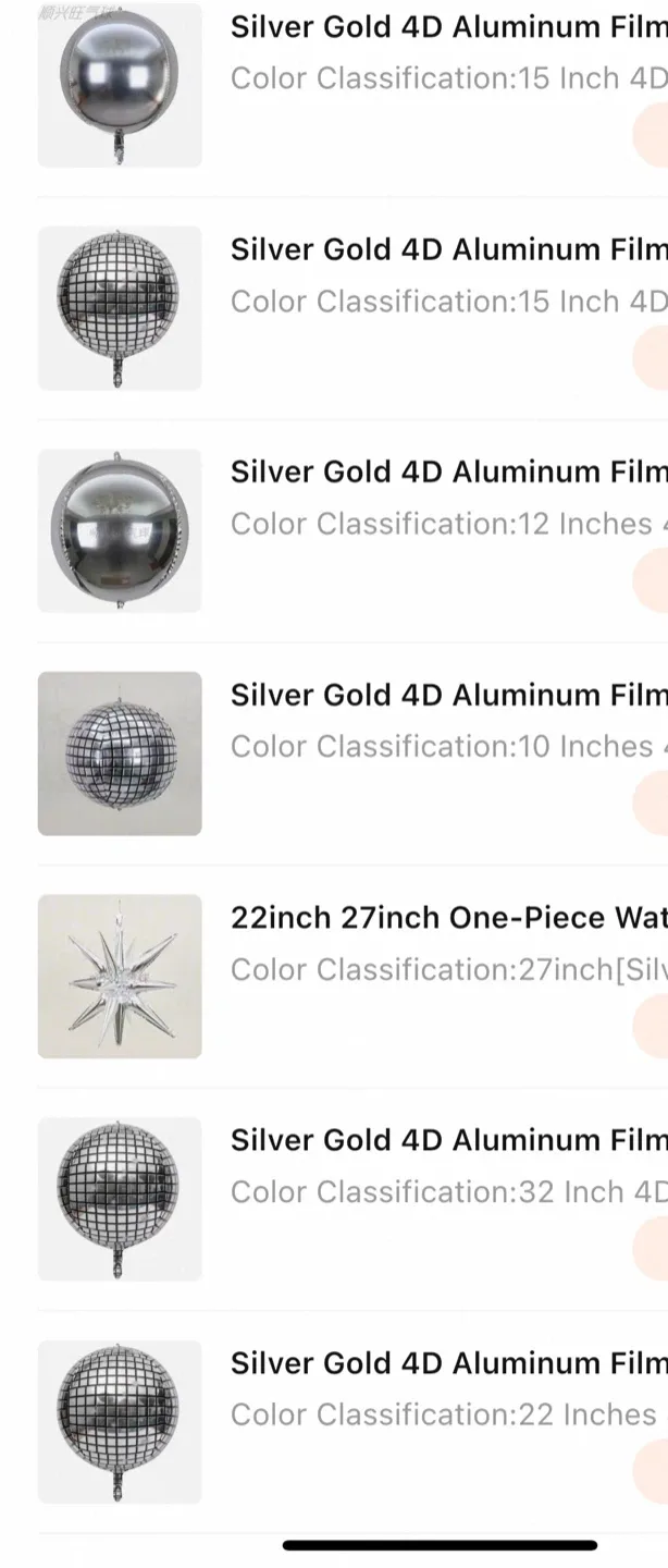 Silver Party Decoration & Foil Balloons image indicator(9)