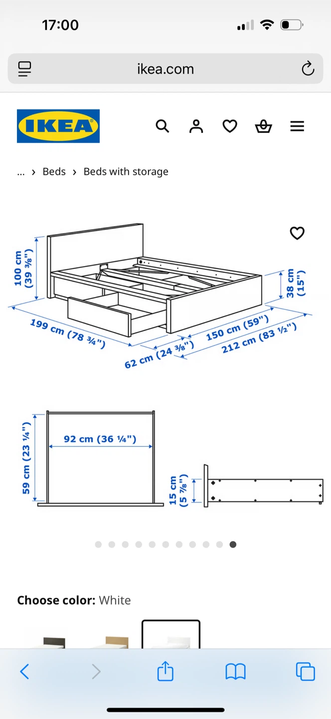 IKEA Malm High Bed Frame with Storage - photo 3
