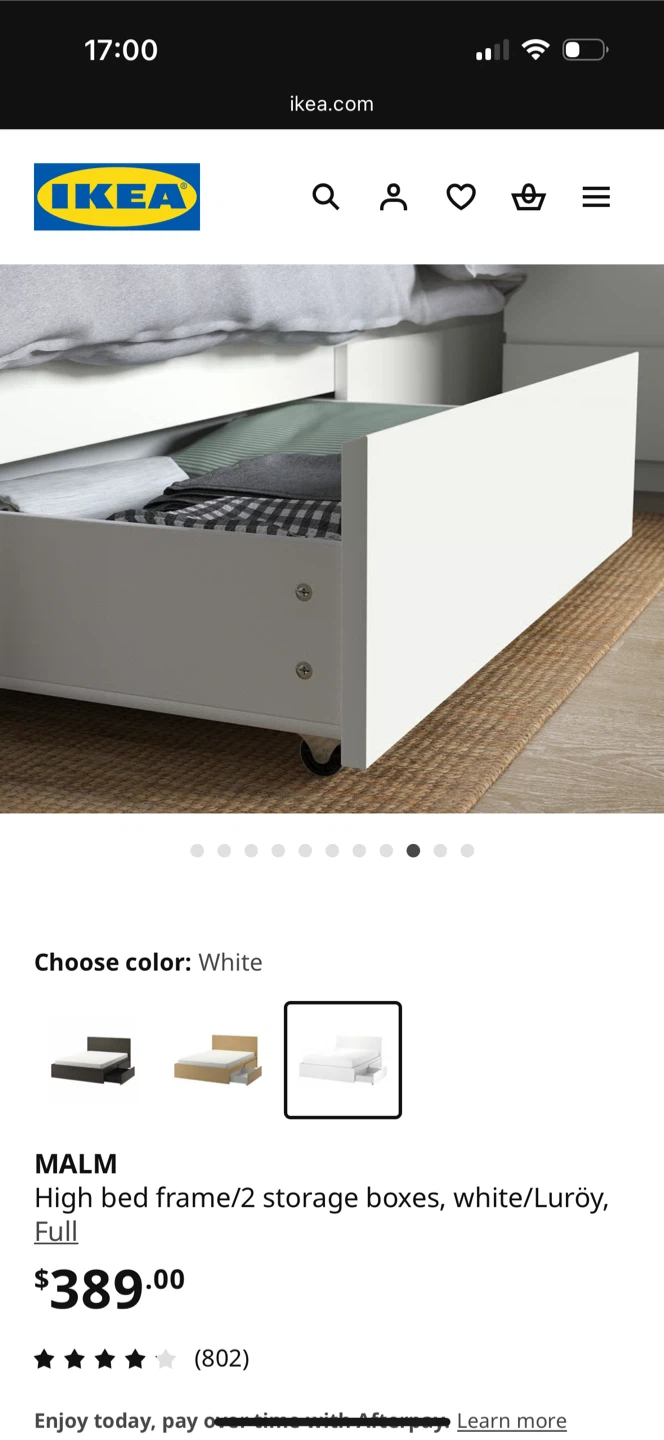 IKEA Malm High Bed Frame with Storage - photo 2