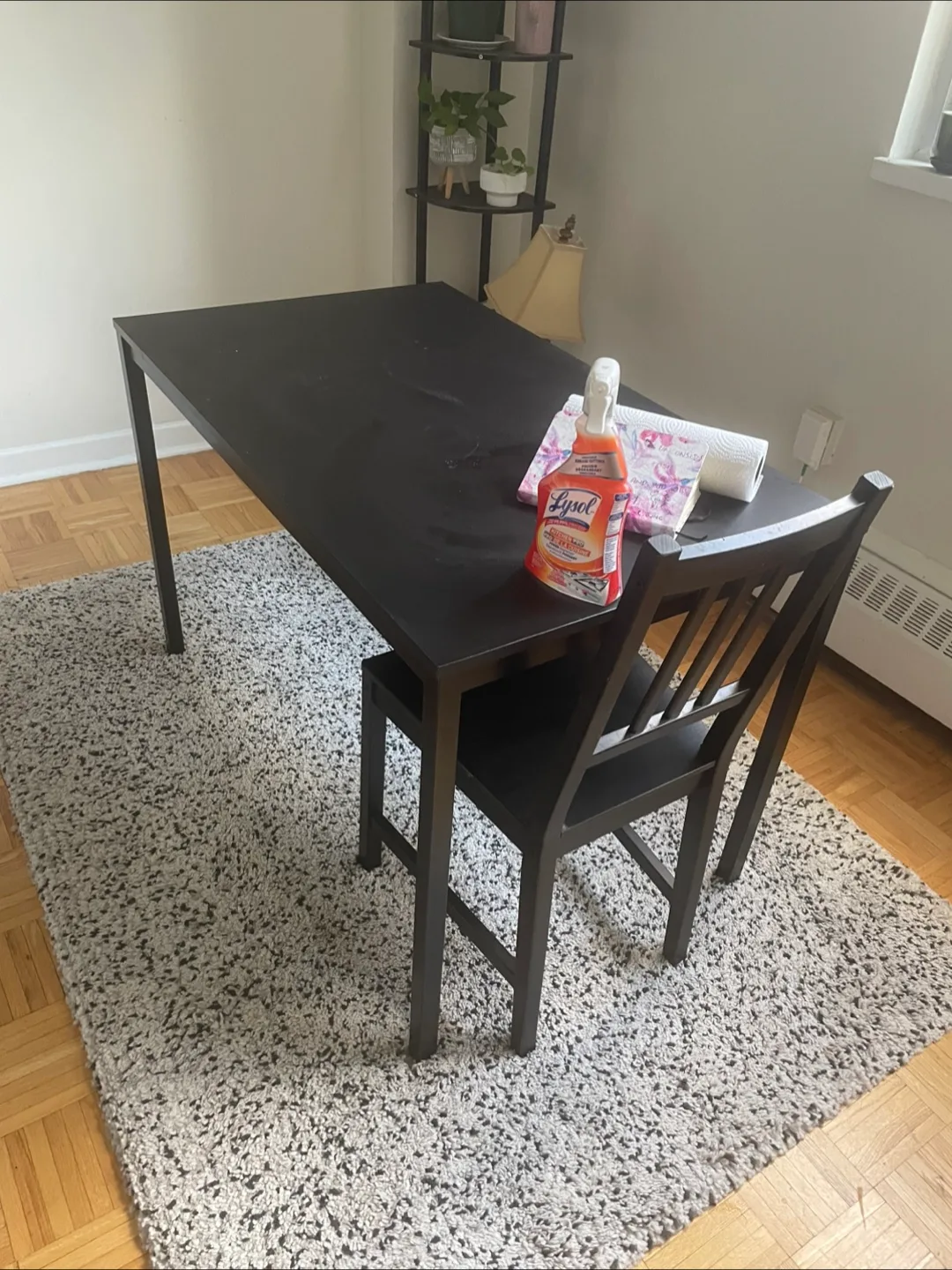 Black Dining Table & Chair Set (2chairs) image indicator(2)