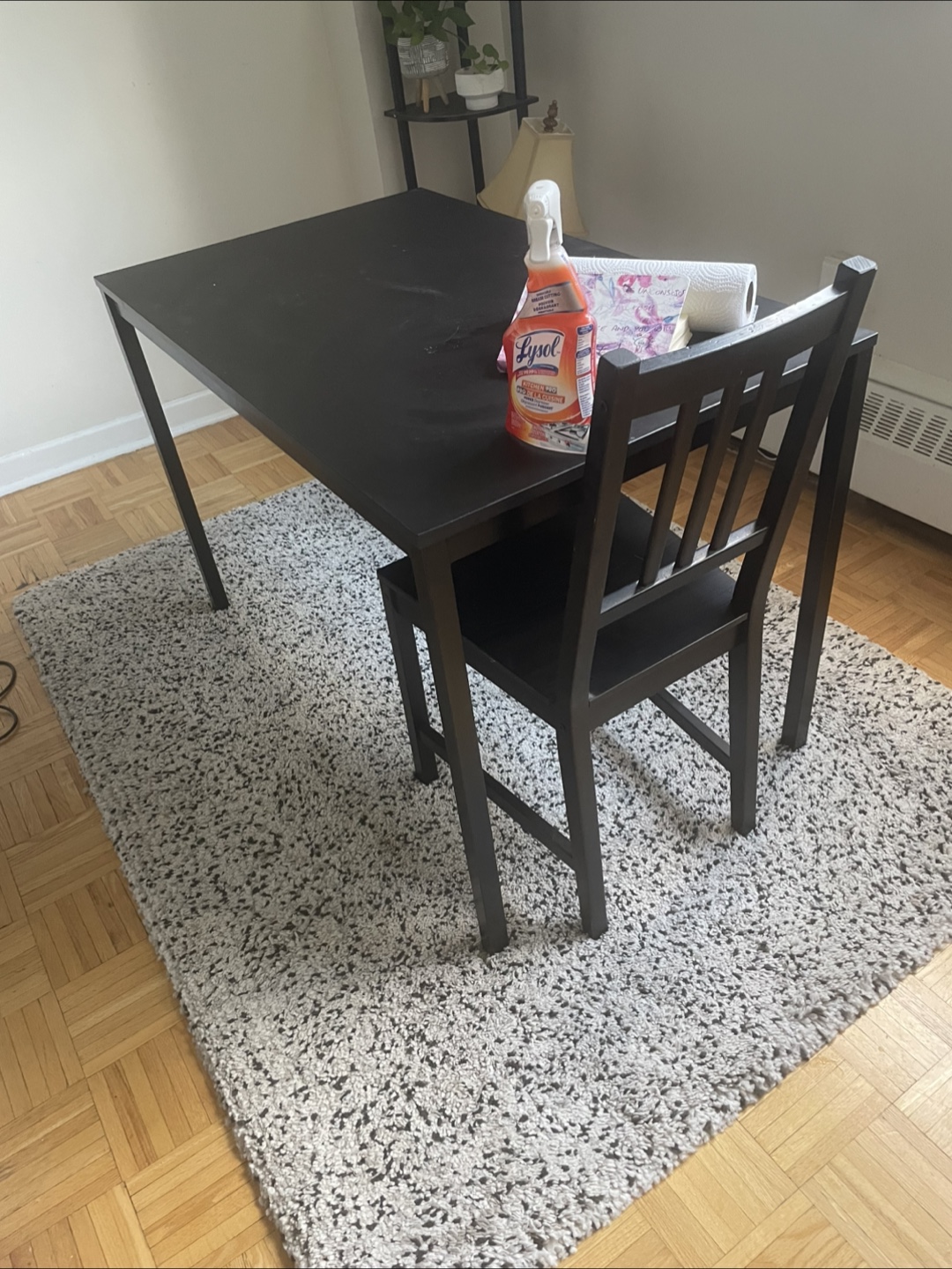 Black Dining Table & Chair Set (2chairs)