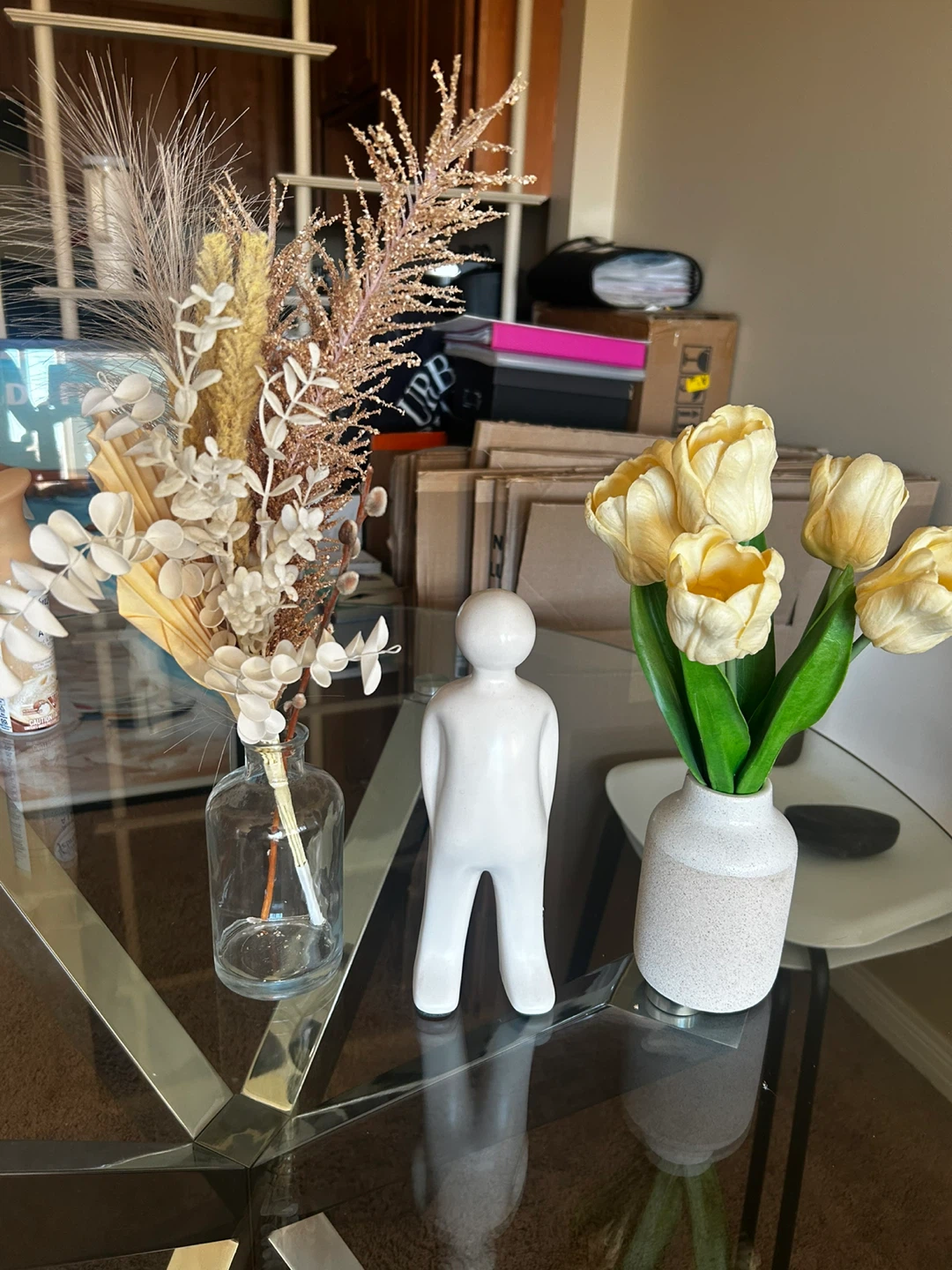Home Decor Flower Arrangements and Vase