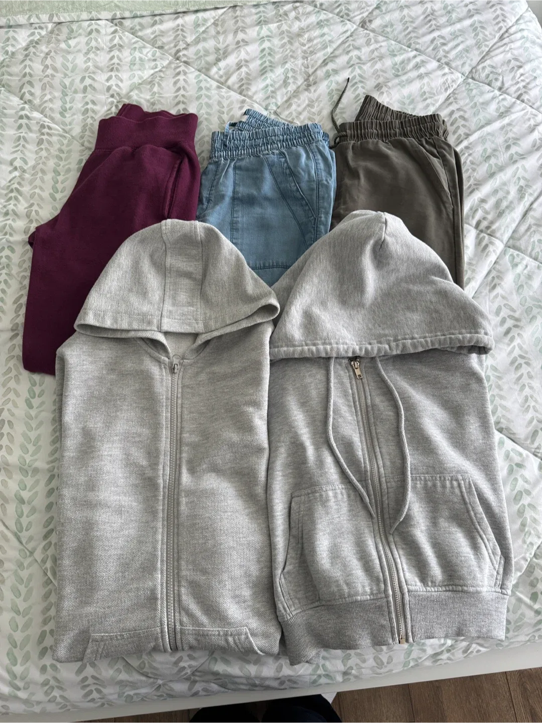 Bundle: 2 Hoodies & 3 Pairs of Joggers
