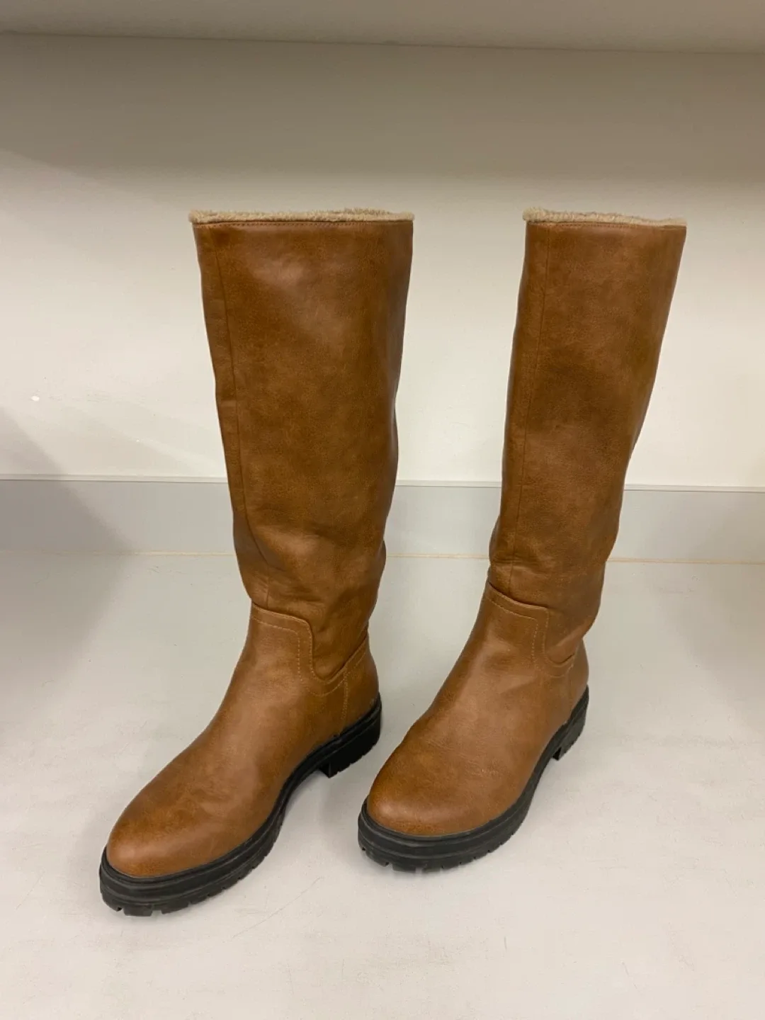 Call It Spring Brown Knee-High Boots - Size 9