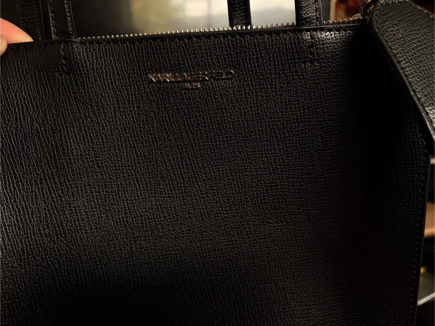 Karl Lagerfeld Paris Black Tote Bag image indicator(3)