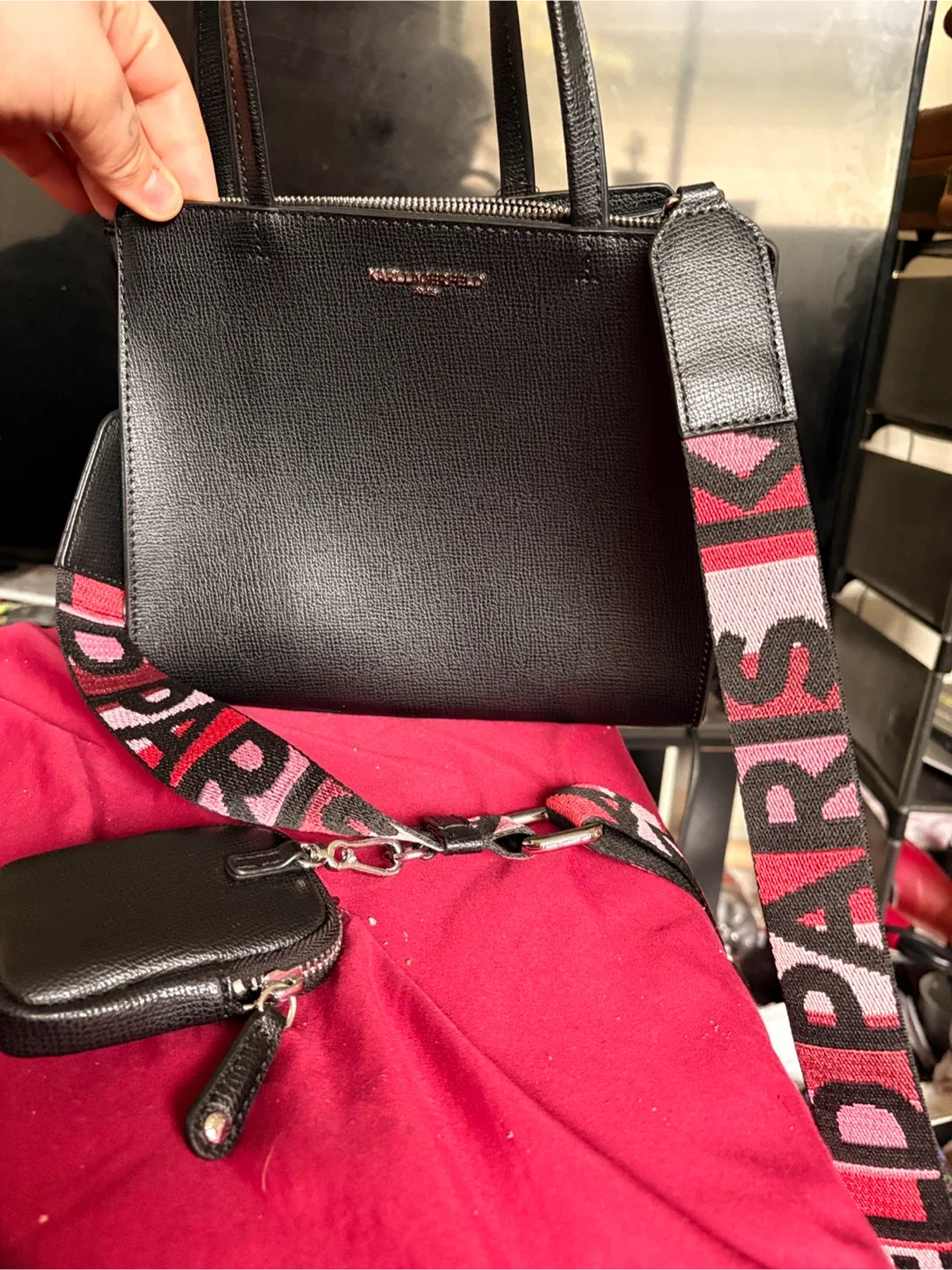 Karl Lagerfeld Paris Black Tote Bag image indicator(4)