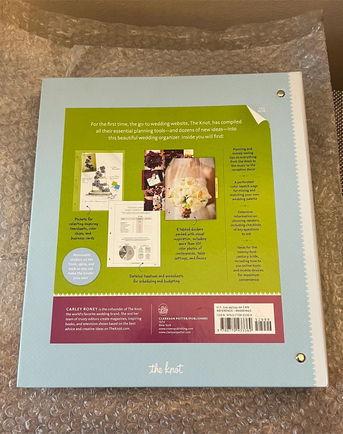 The Knot Ultimate Wedding Planner & Organizer 3-Ring Binder image indicator(5)