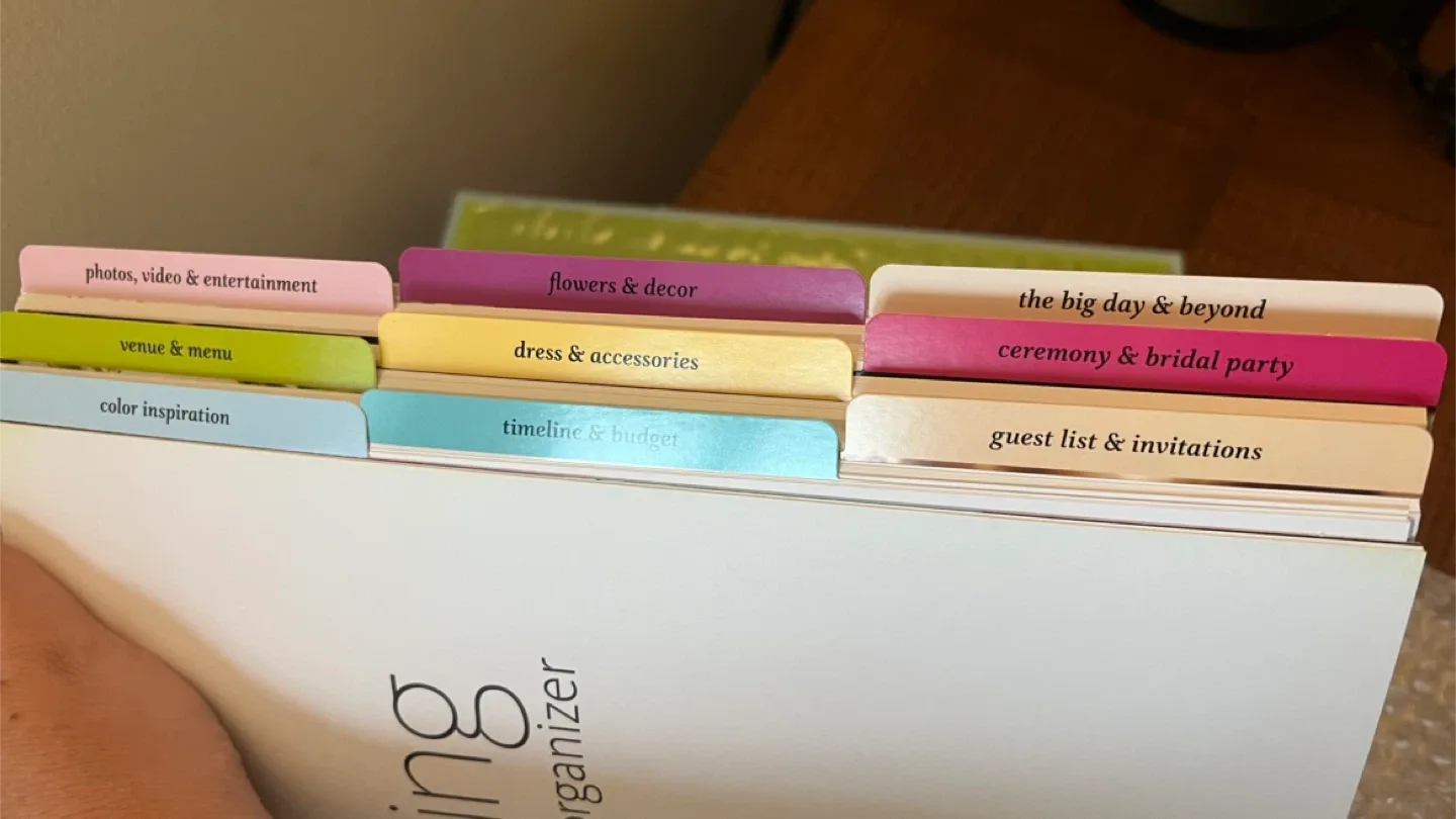 The Knot Ultimate Wedding Planner & Organizer 3-Ring Binder image indicator(8)