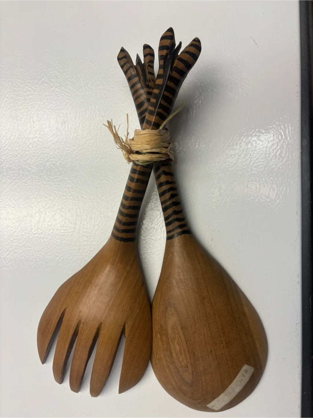 Wooden Zebra Salad Servers image indicator(4)
