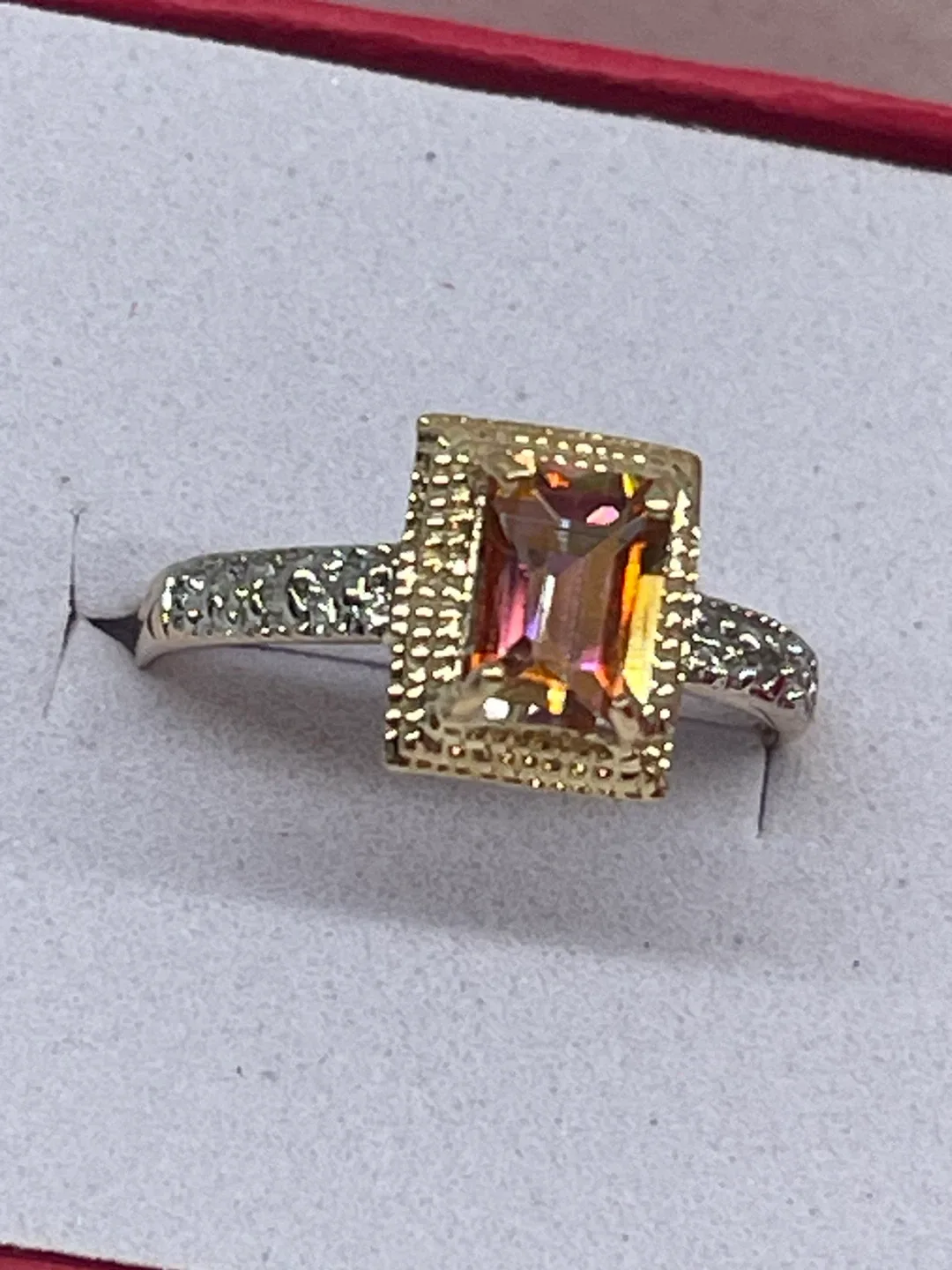 Assorted 10k solid gold authentic Gemstone and diamonds  Rings image indicator(2)