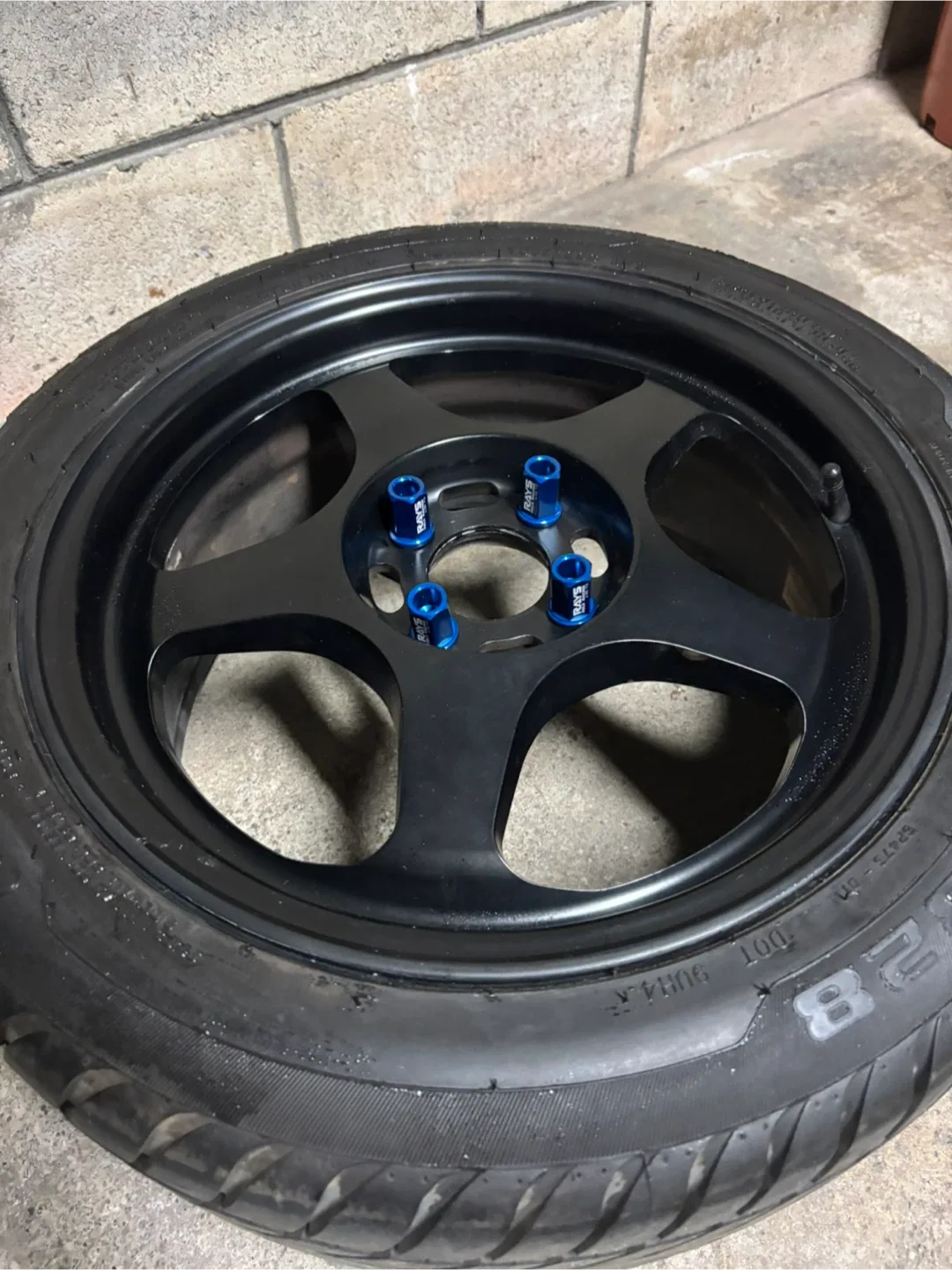 Set of Black Rims and Tires thumbnail