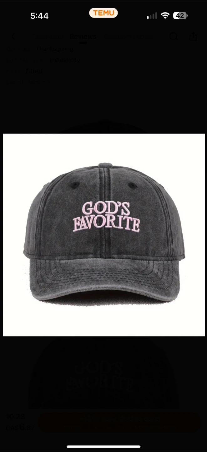 God's Favorite Adjustable Trendy Cap