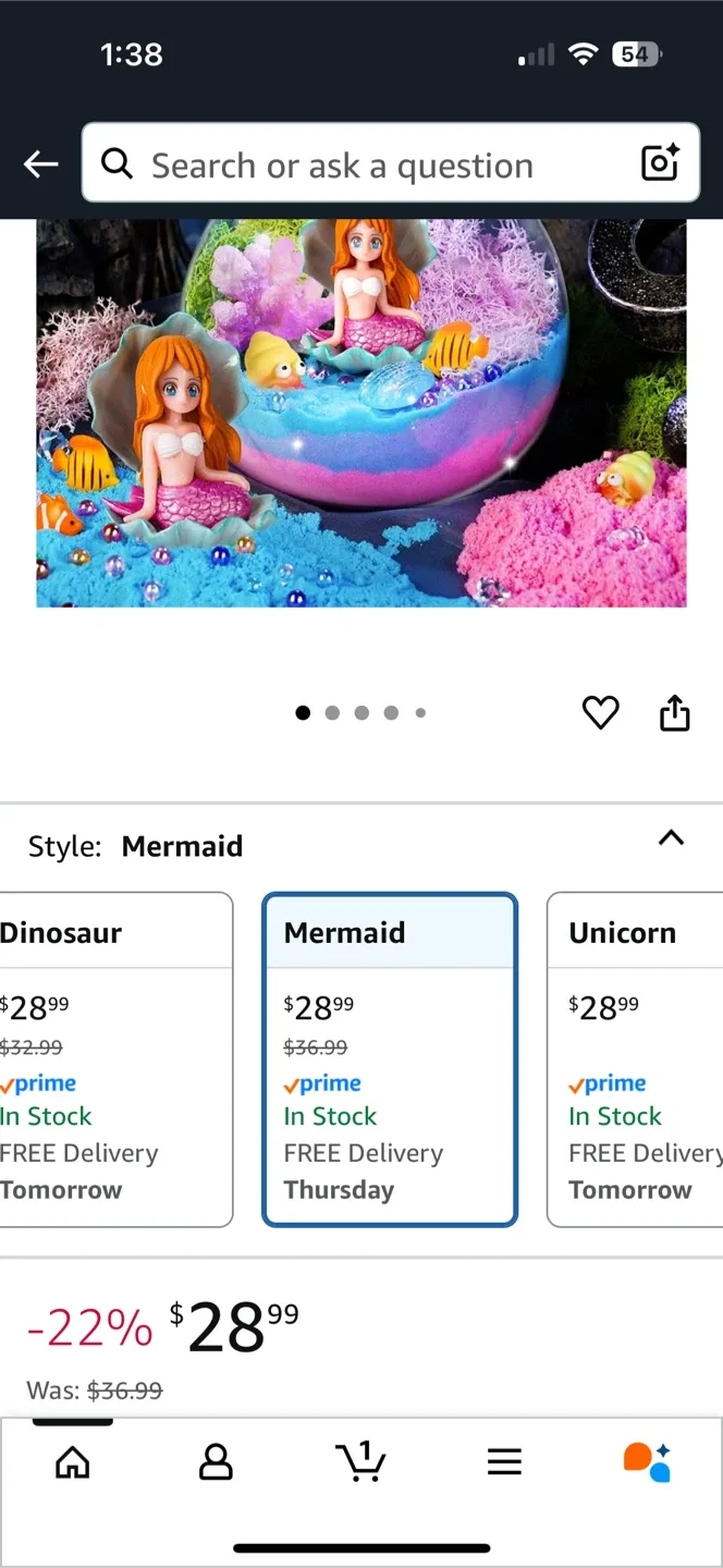 DIY Glow in the Dark Mermaid Terrarium Kit & Night Light image indicator(10)