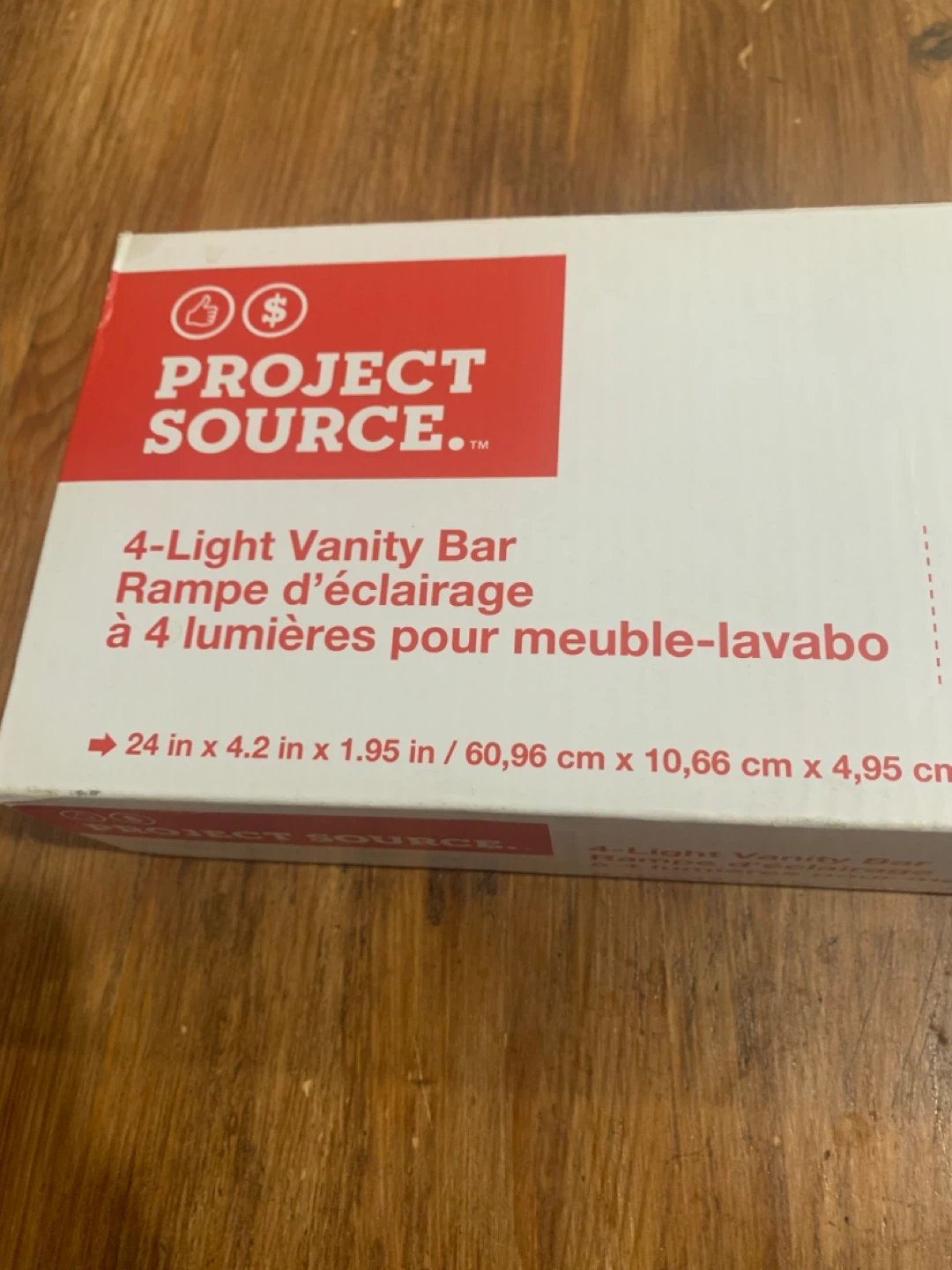 Project Source 4-Light Vanity Bar - White Finish - photo 3