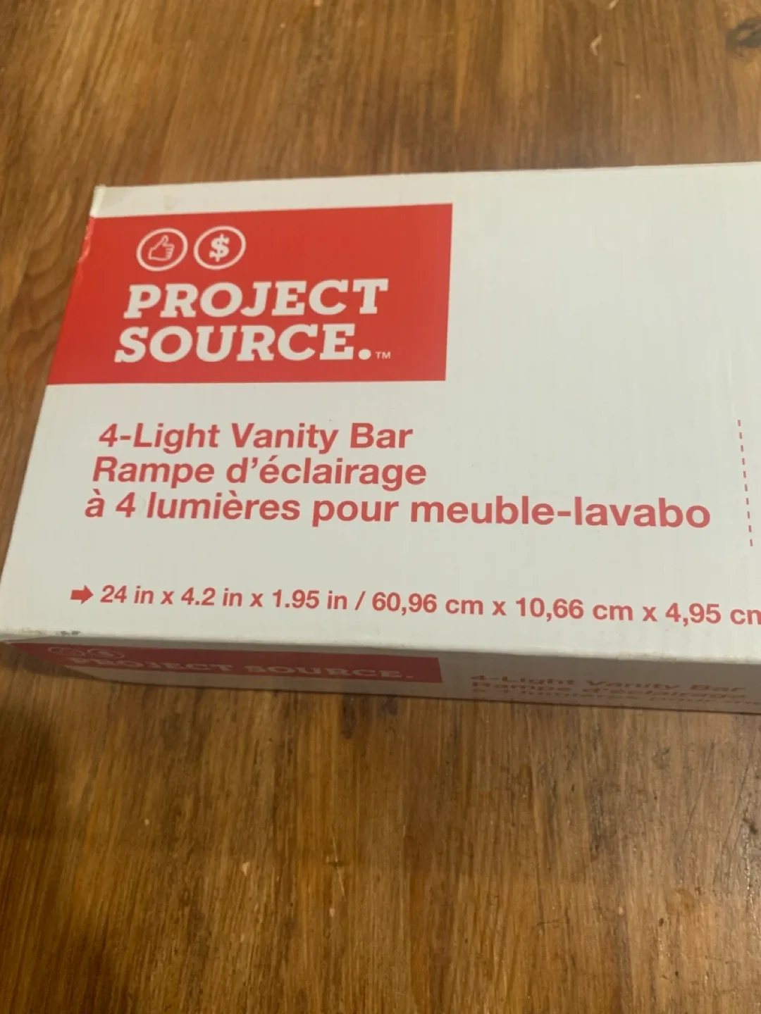 Project Source 4-Light Vanity Bar - White Finish image indicator(3)