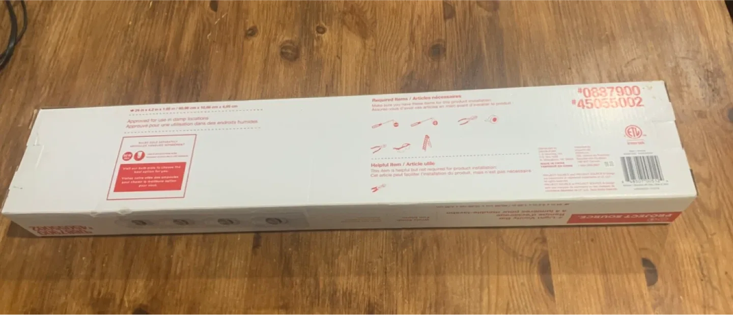 Project Source 4-Light Vanity Bar - White Finish image indicator(2)