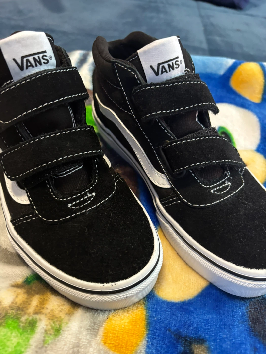 brand new vans youth size 2 with Velcro