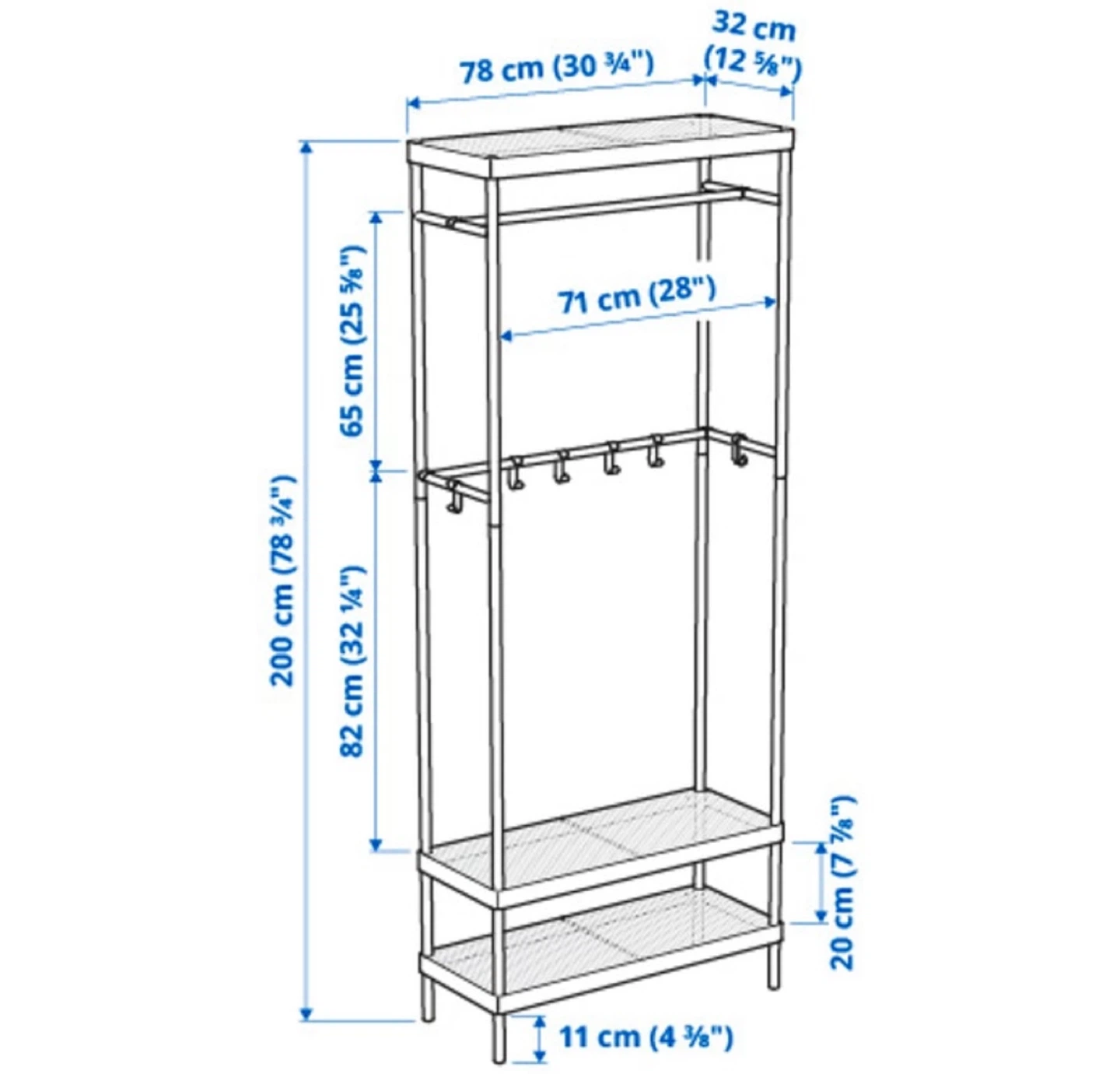 White IKEA MACKAPÄR Shoe Cabinet / Storage Bench
