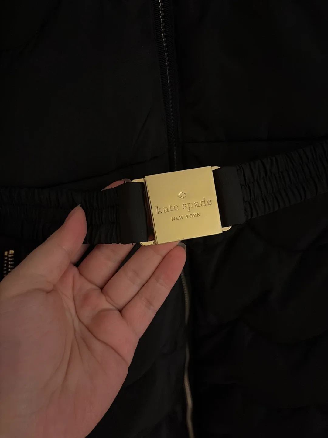 Kate Spade Black Down Puffer Coat - Size XS image indicator(2)