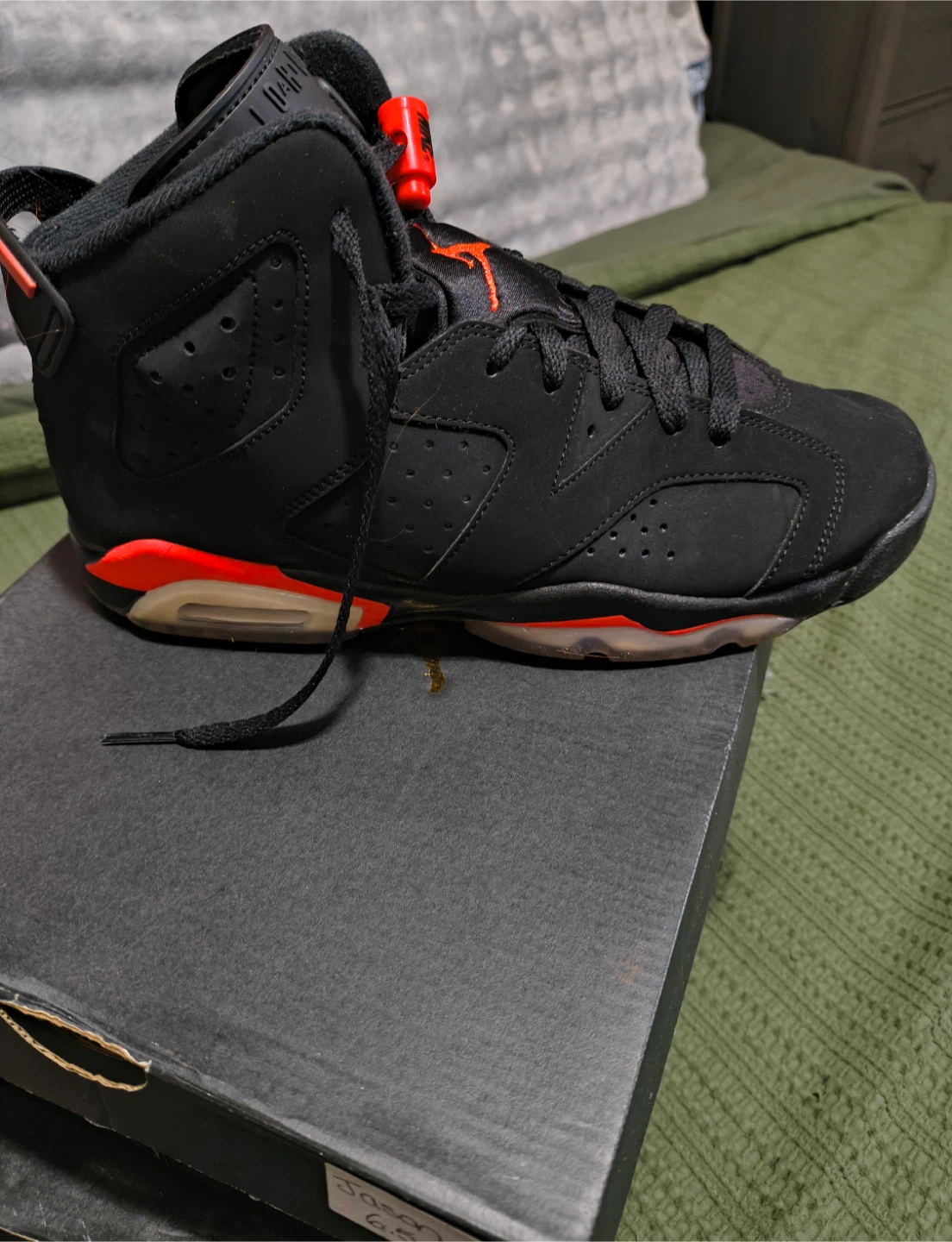 Air Jordan 6 Retro Black/Infrared Size 6.5