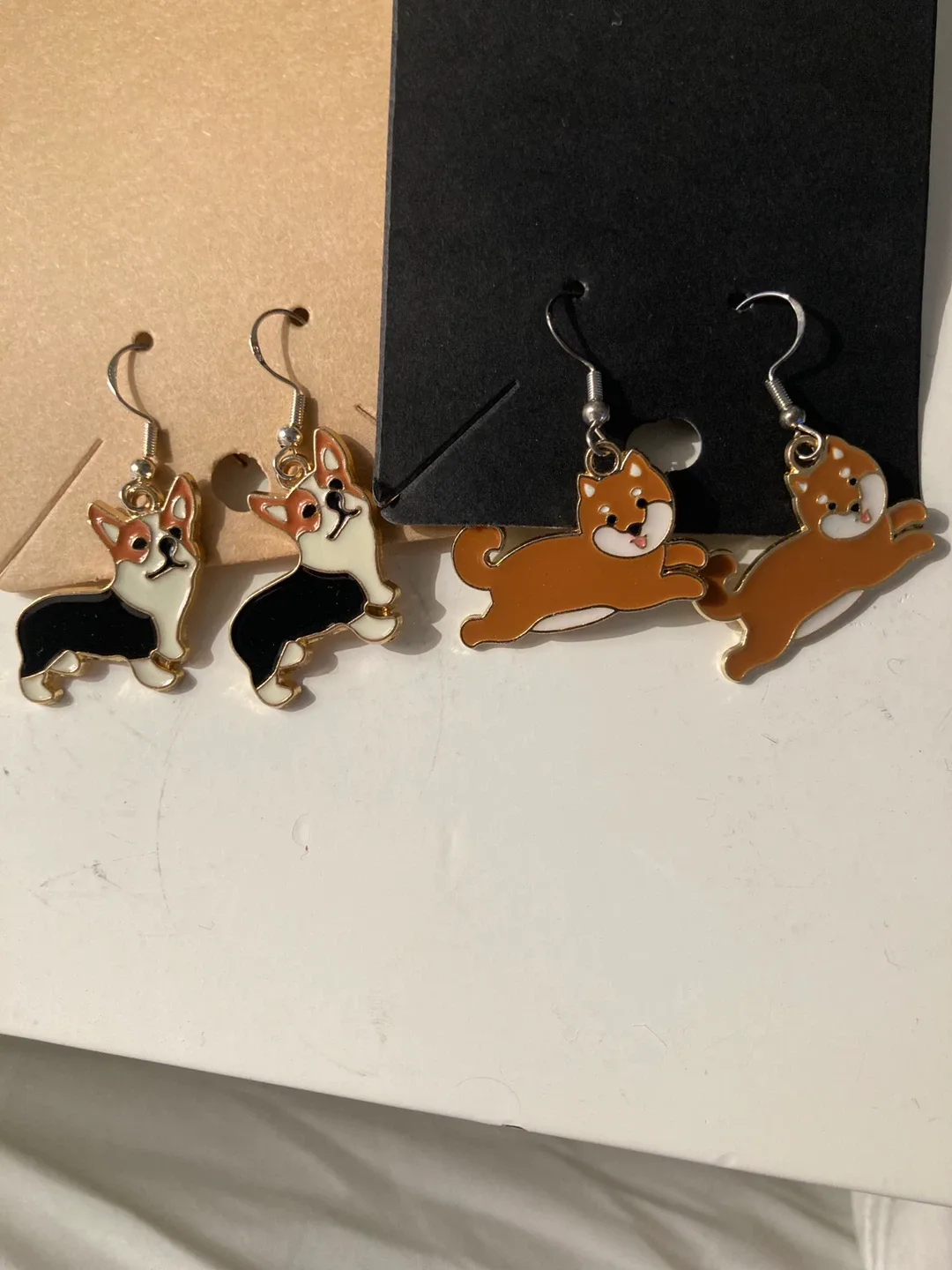 Corgi & Shiba Inu Earrings - Dog Lover's Delight! thumbnail