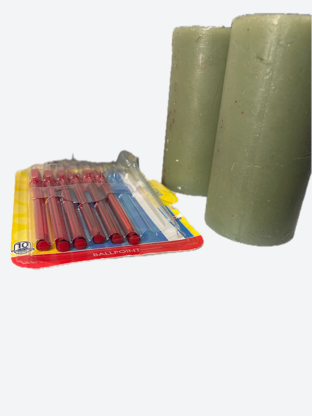 Staples, Ballpoint Pens, and Candles - photo 2