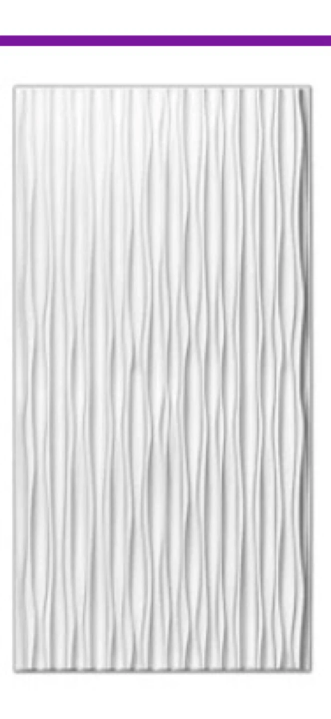 Art3d Texture 3D Wall Panels, White, 23.6"x47.2"