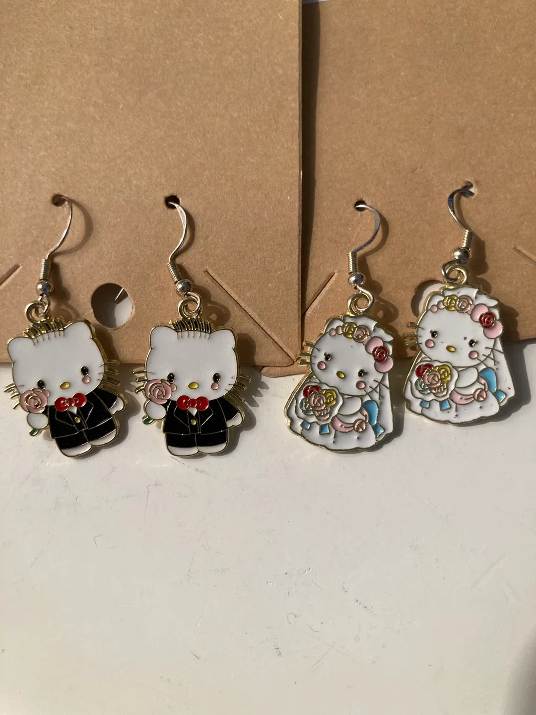 Hello Kitty Earrings - Bride & Groom Set thumbnail